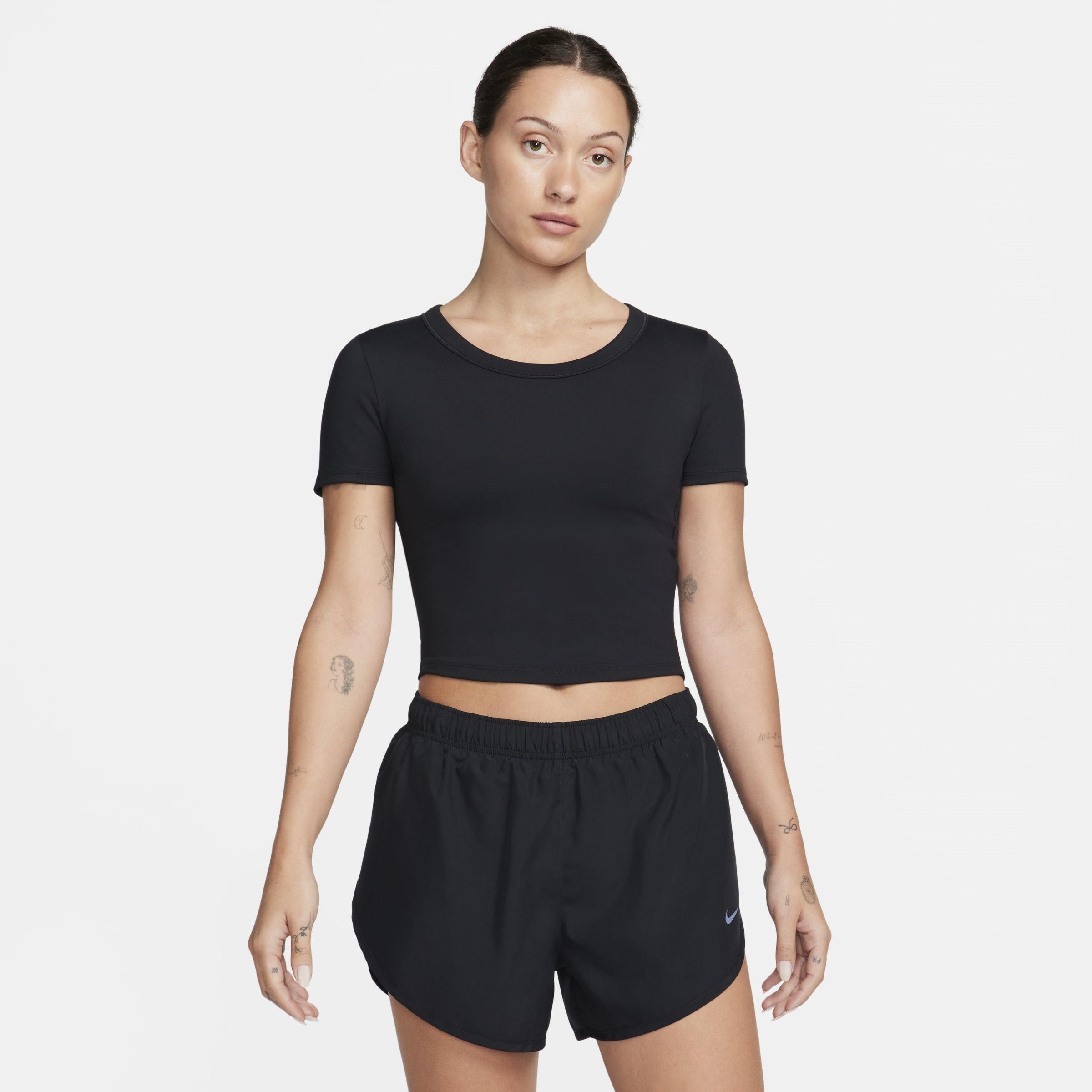 Black - Nike - Nike One Fitted Top Ld52 - 1