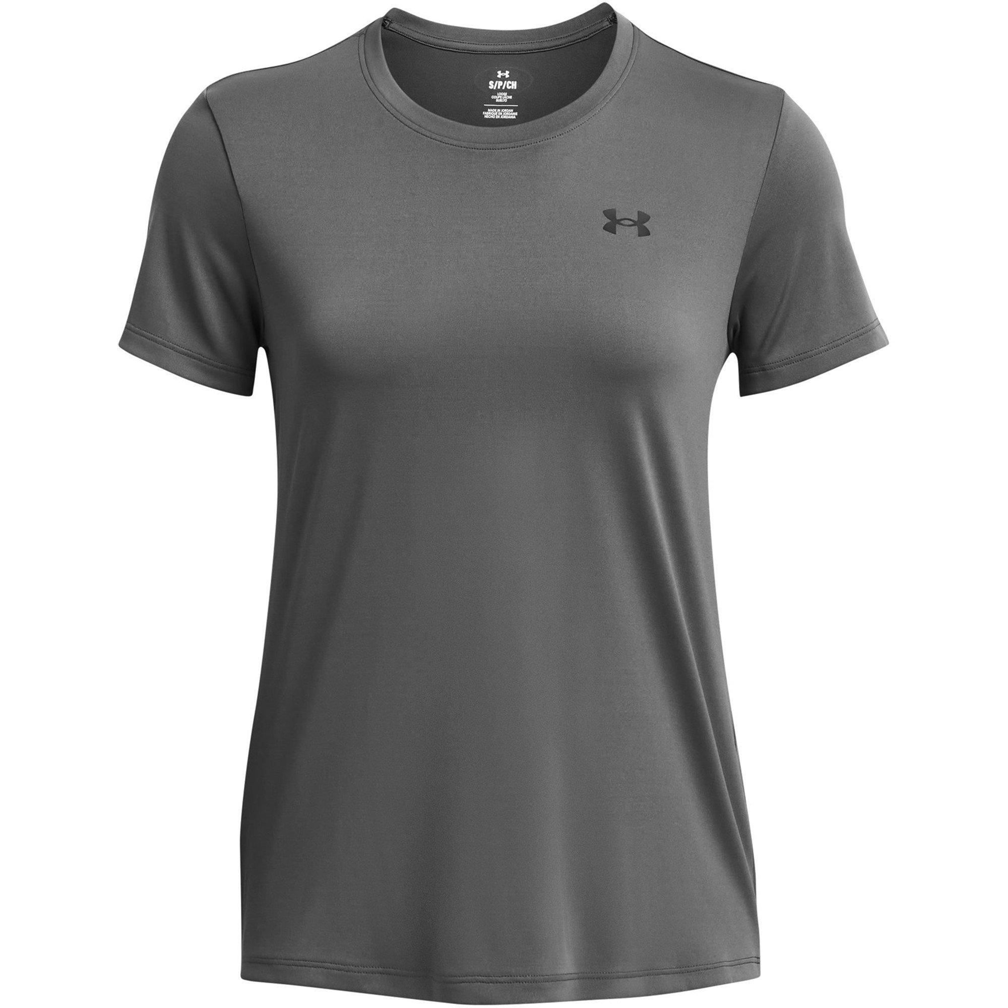 Under Armour Women's Grey Tech Solid Short Sleeve Performance Gym Top in Size 12, Sports Direct - Image 5