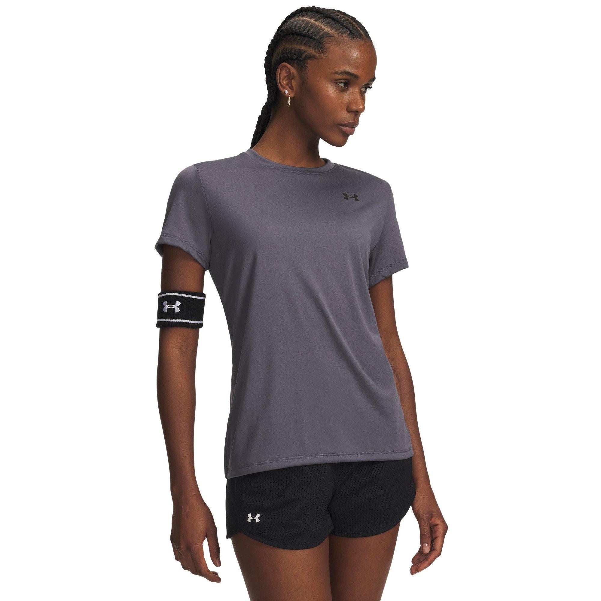 Cstlerck/Black - Under Armour - Armour Tech Ssc - Solid Gym Top Womens - 3