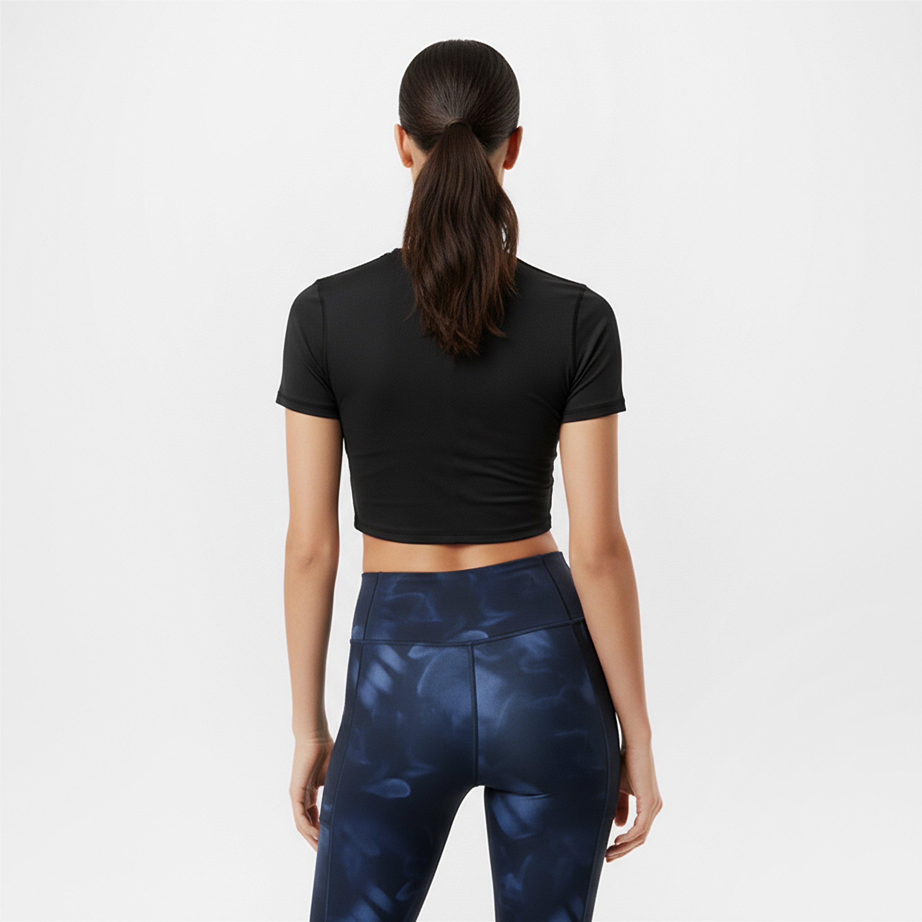 Black - USA Pro - Pro Training SS Crop T-Shirts Womens - 4