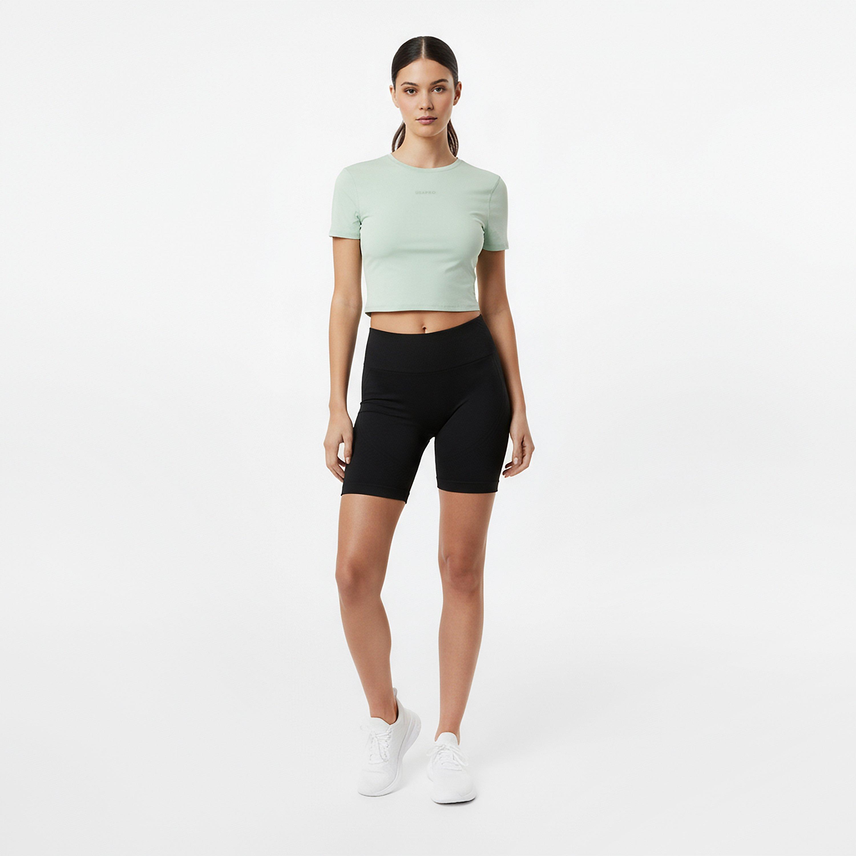 Pistacho - USA Pro - Training SS Crop T-Shirts Womens - 6