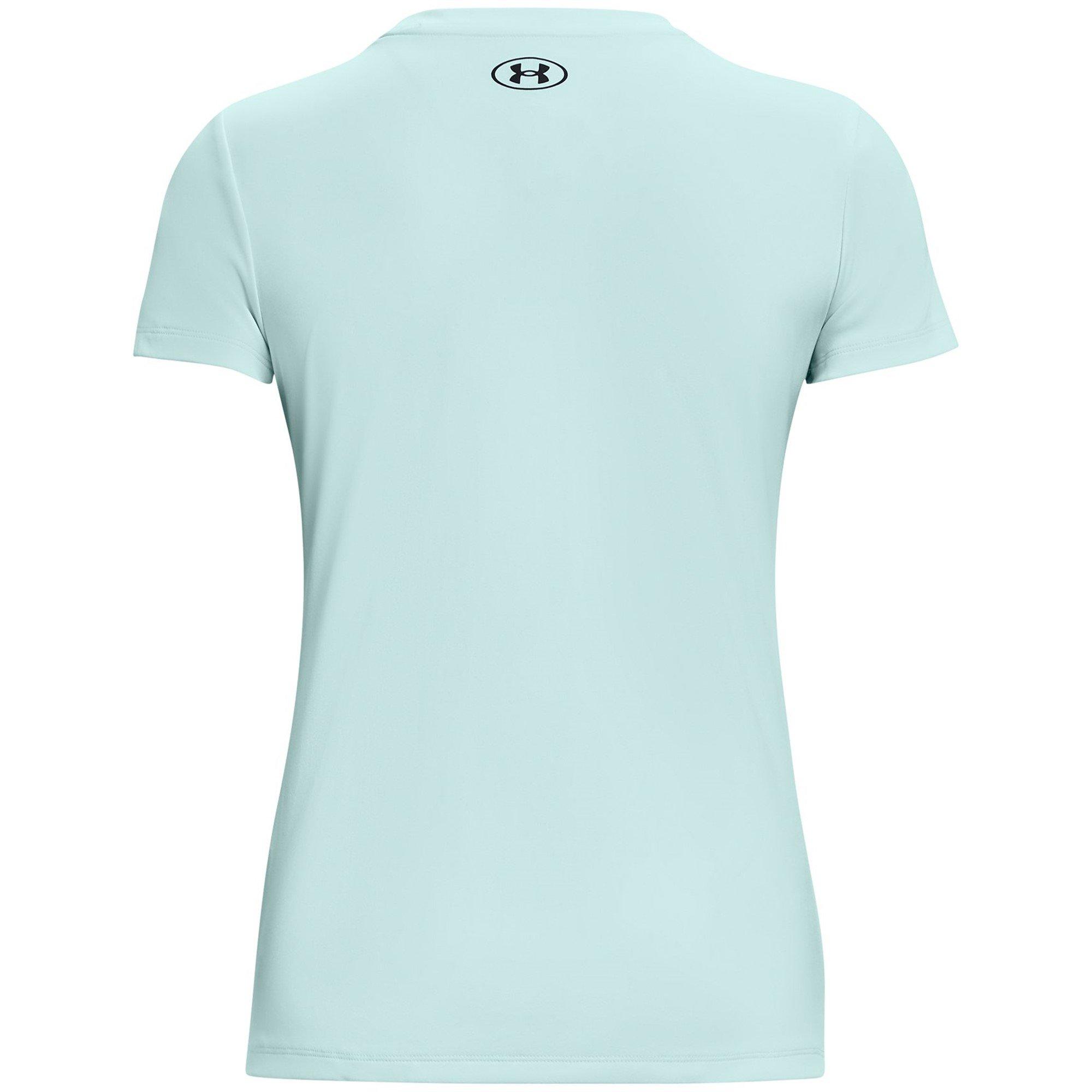 Fuse Teal/Black - Under Armour - Women's Velocity Graphic Short-Sleeve Gym Top - 6