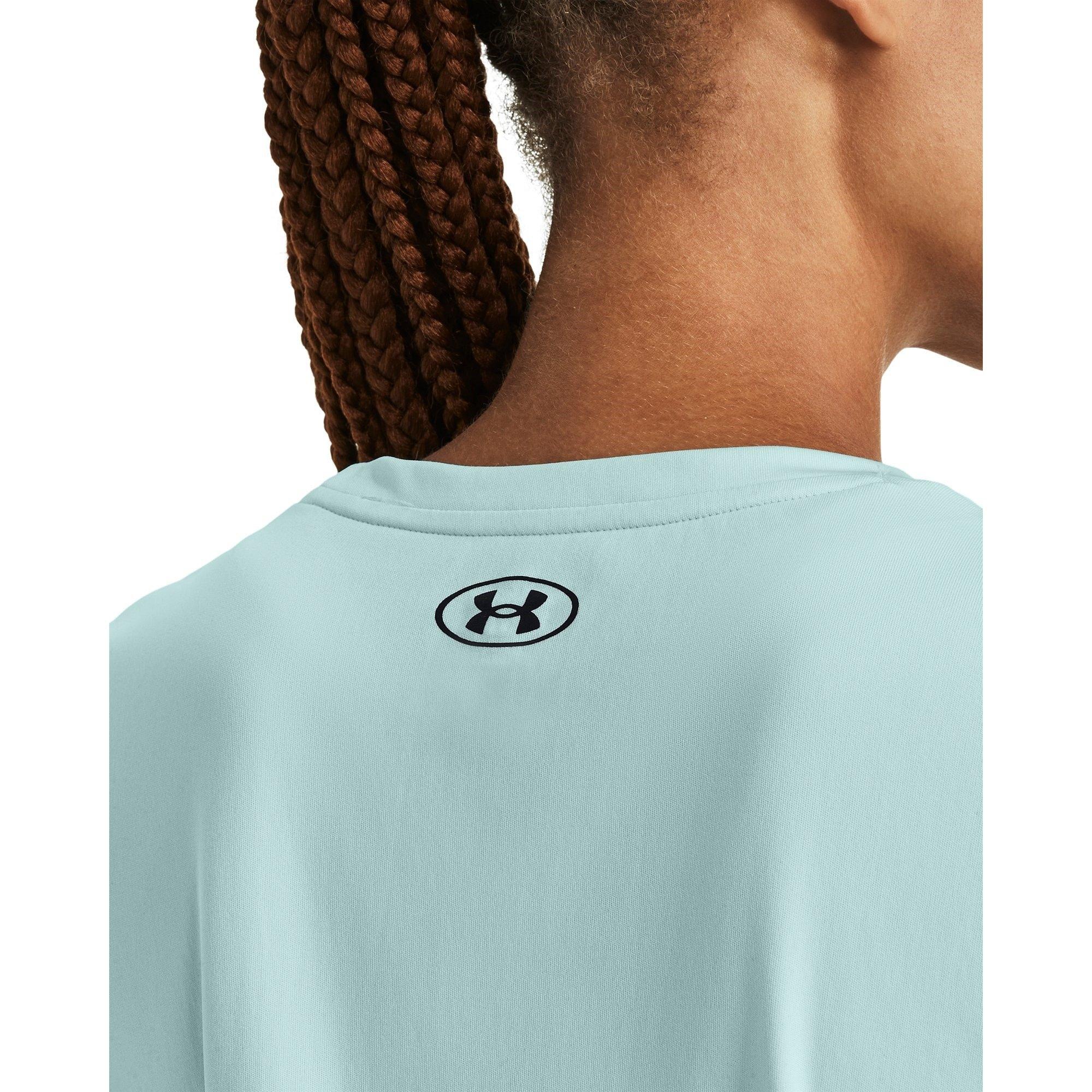 Fuse Teal/Black - Under Armour - Women's Velocity Graphic Short-Sleeve Gym Top - 4