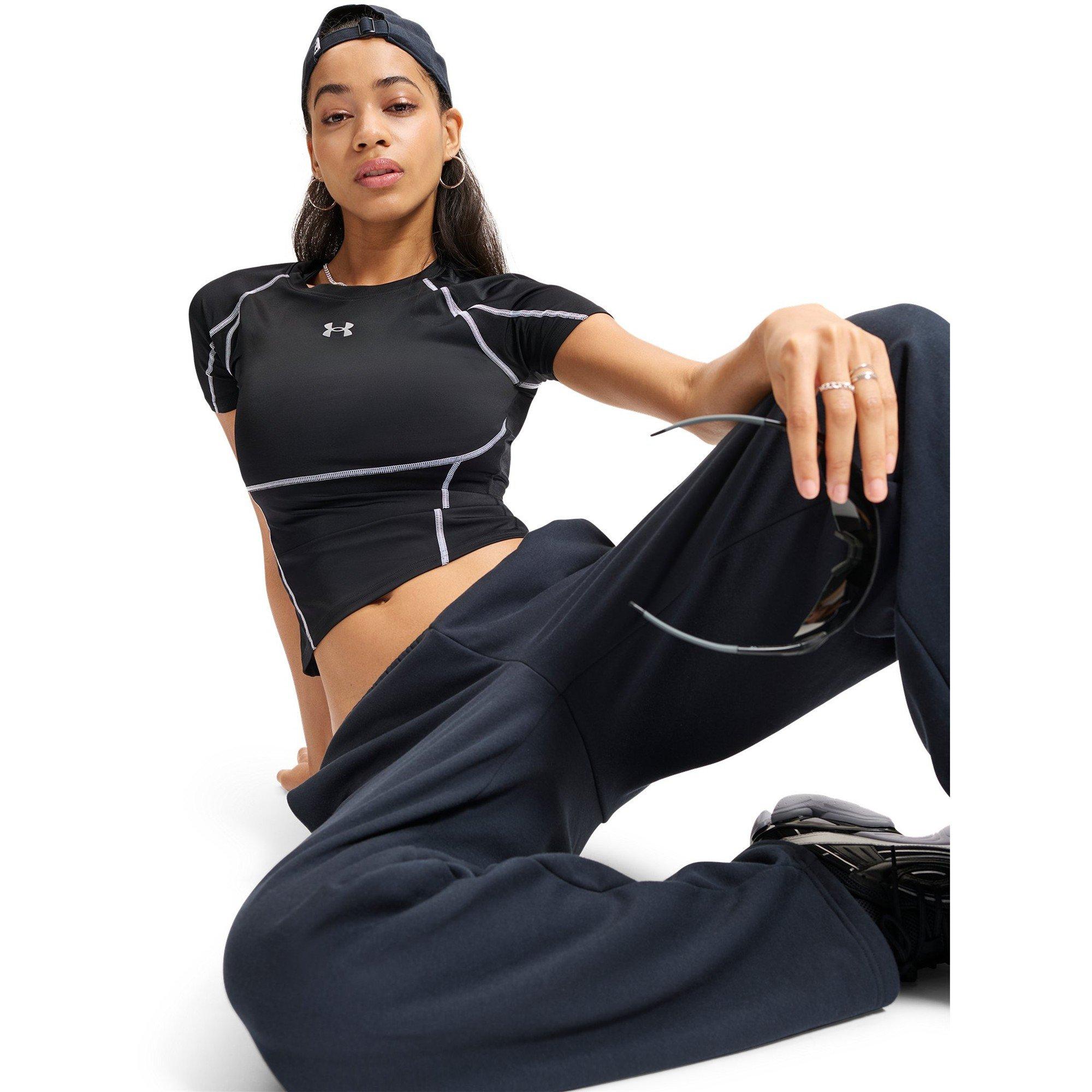 Ultimate Black - Under Armour - Womens HeatGear® Elite Short Sleeve Performance Gym Top - 5