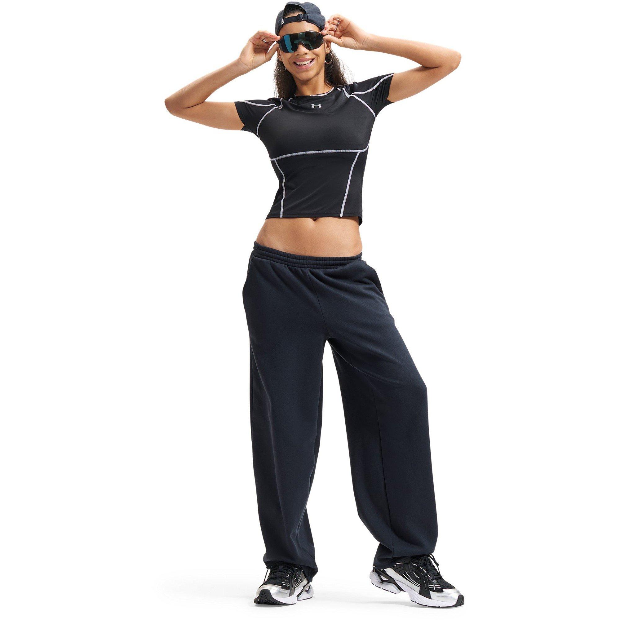 Ultimate Black - Under Armour - Womens HeatGear® Elite Short Sleeve Performance Gym Top - 6