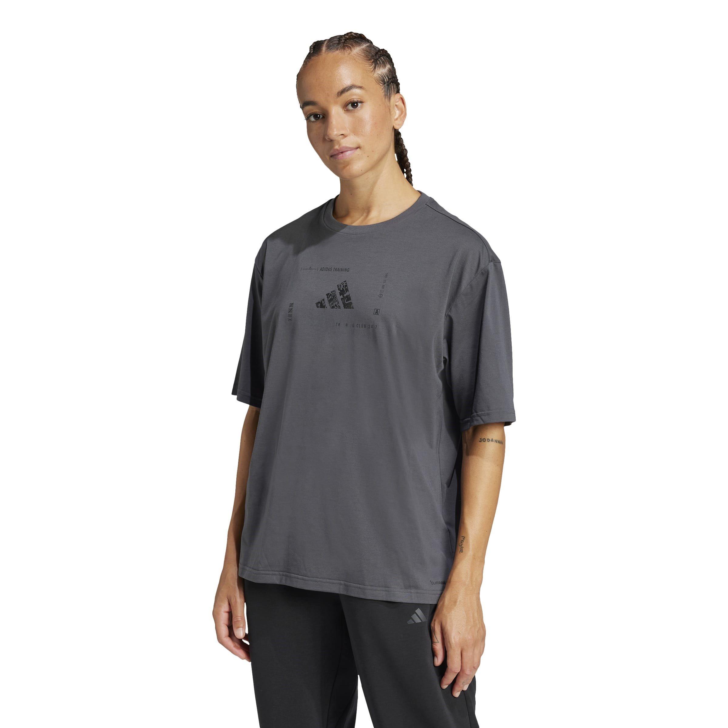 Grey Six - adidas - Women's Box Logo Short-Sleeve Performance Gym Top - 2
