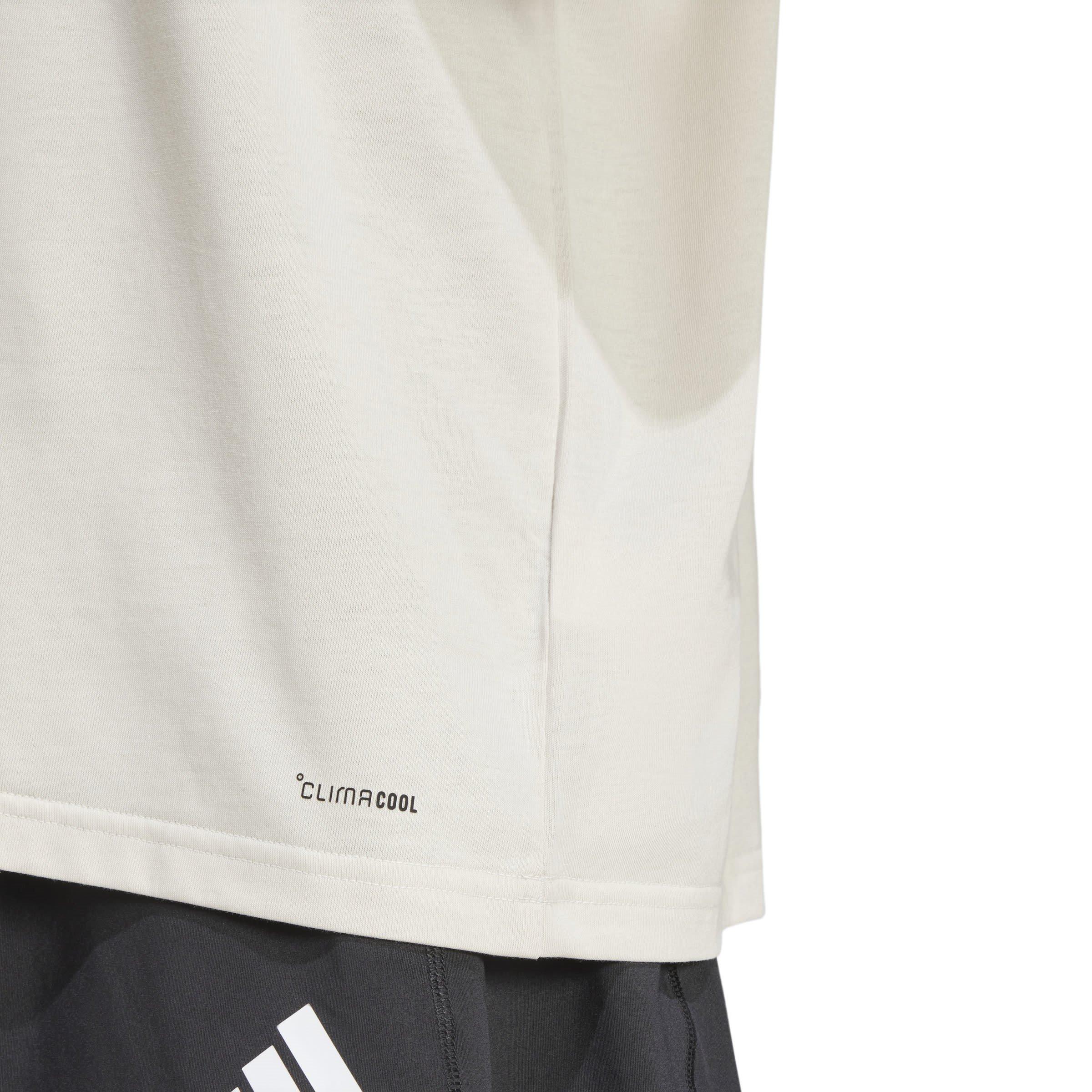 Wonder Alumina - adidas - Women's Box Logo Short-Sleeve Performance Gym Top - 6