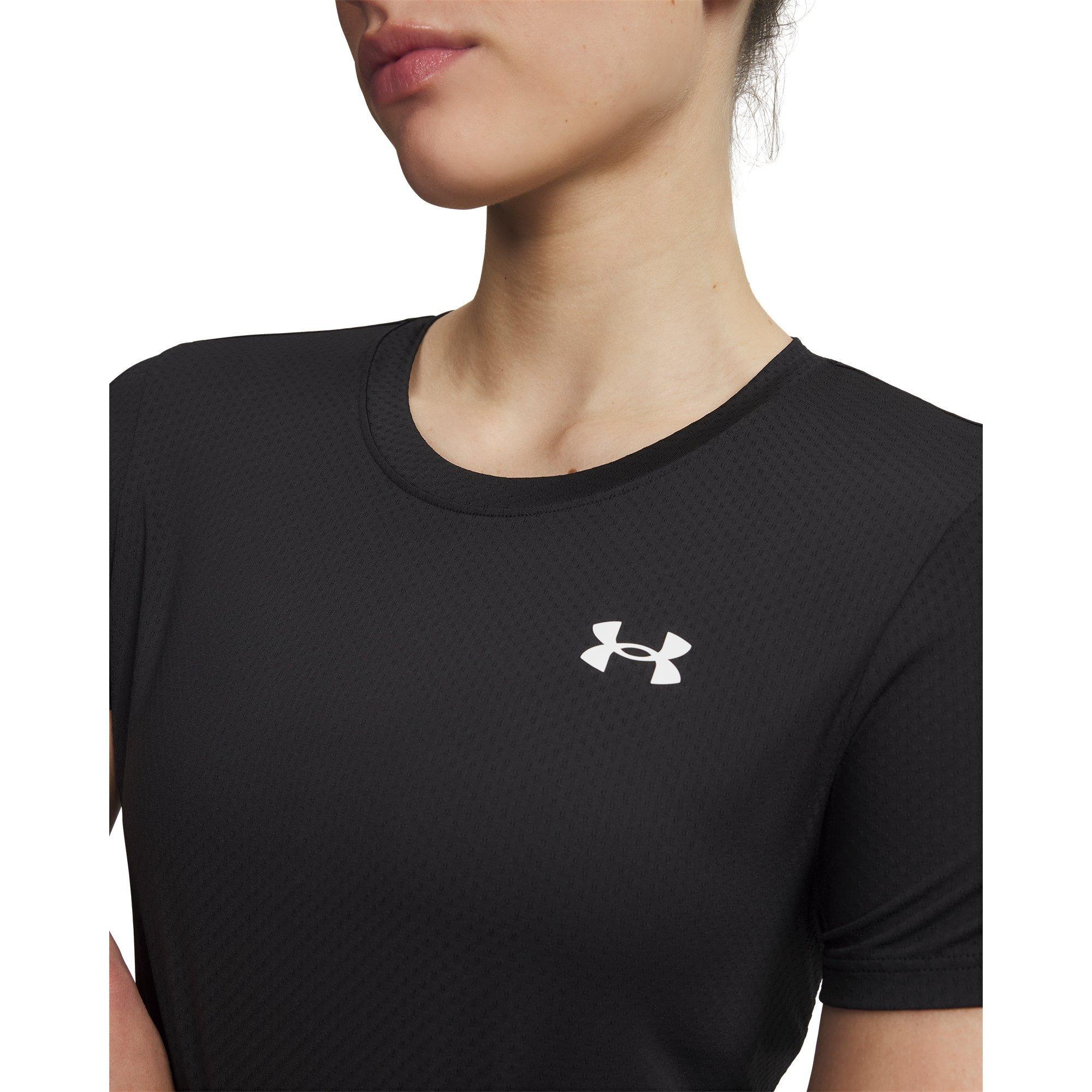 Black/White - Under Armour - Women's Short Sleeve Performance Gym Top - 3