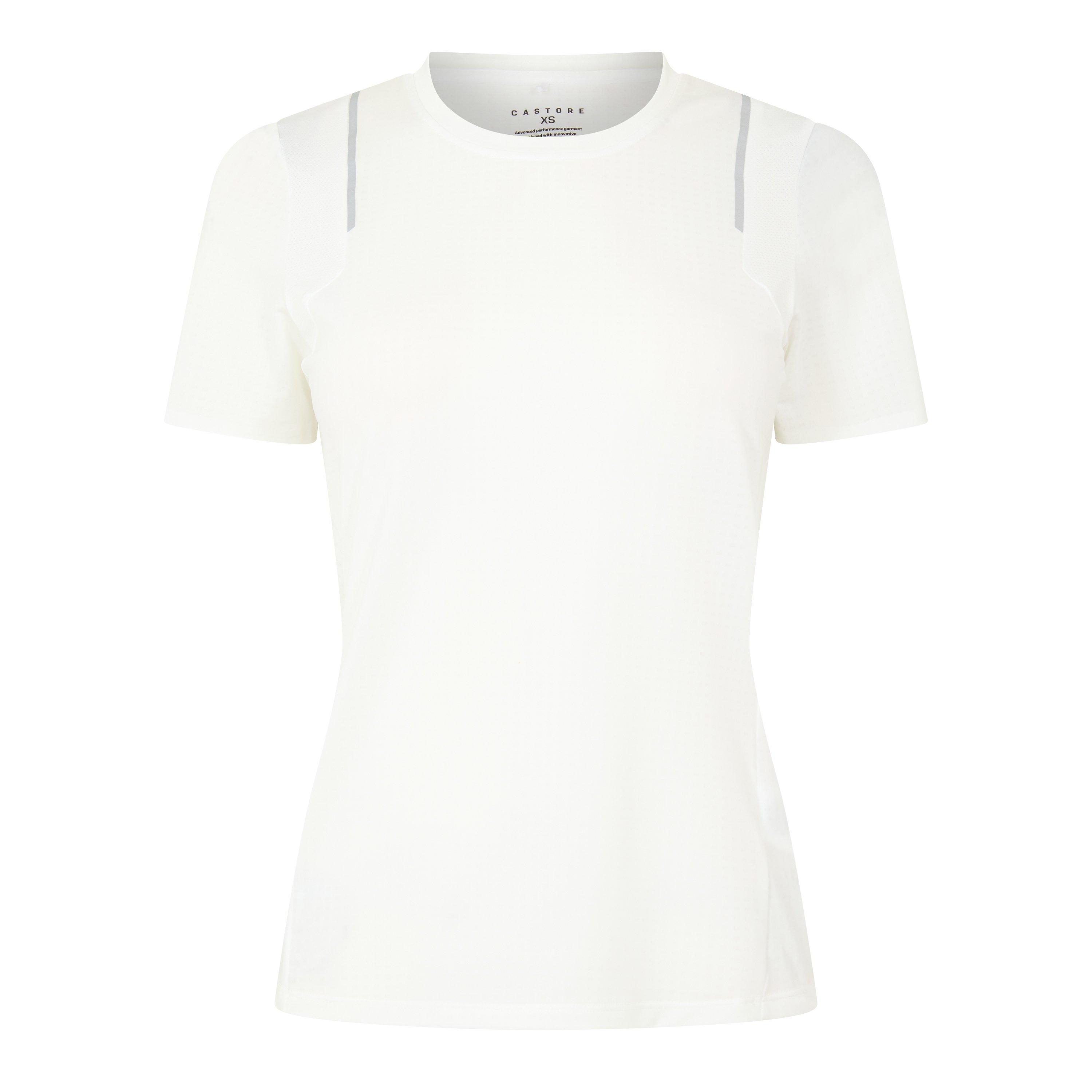 Castore Women's Short Sleeve Performance Gym Top - Brill White - 18 (2XL)
