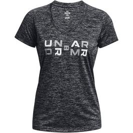 Under Armour Armour Tech Twist Graphic Ssv Gym Top Womens