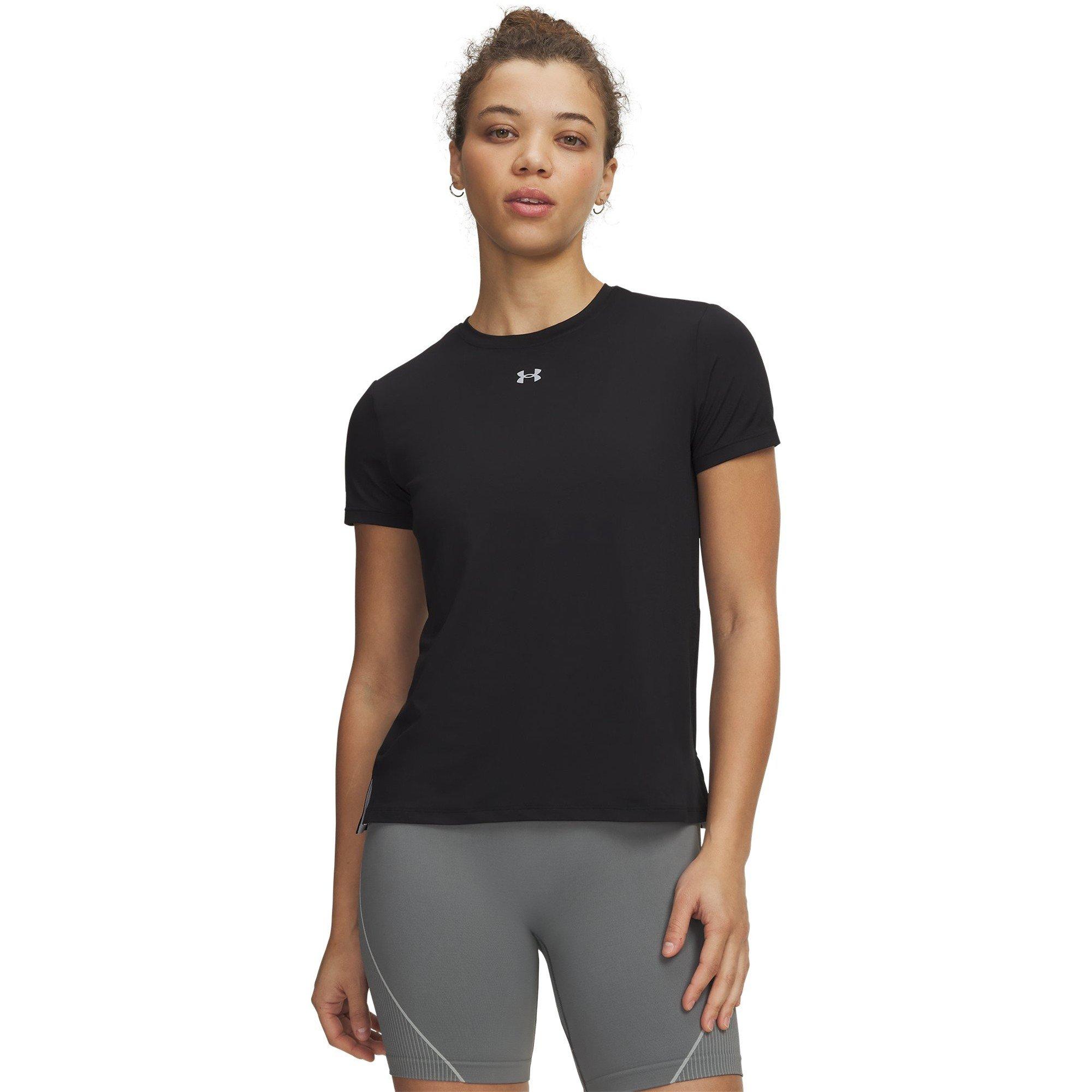 Black/Mod Gray - Under Armour - Women's Short Sleeve Performance Gym Top - 1