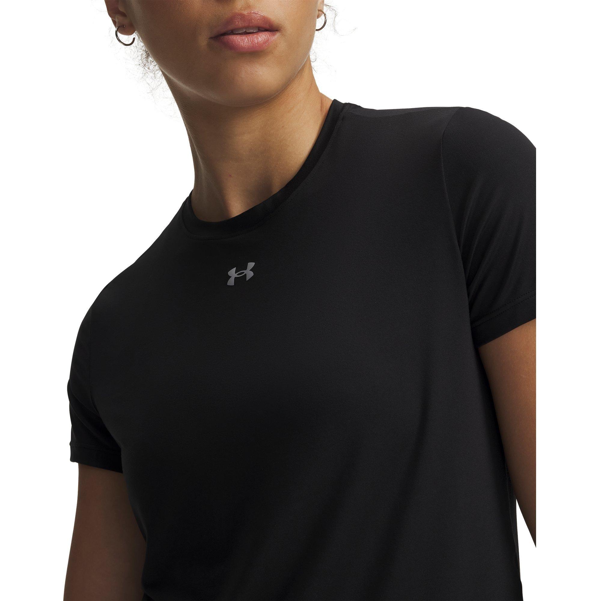 Black/Mod Gray - Under Armour - Women's Short Sleeve Performance Gym Top - 3