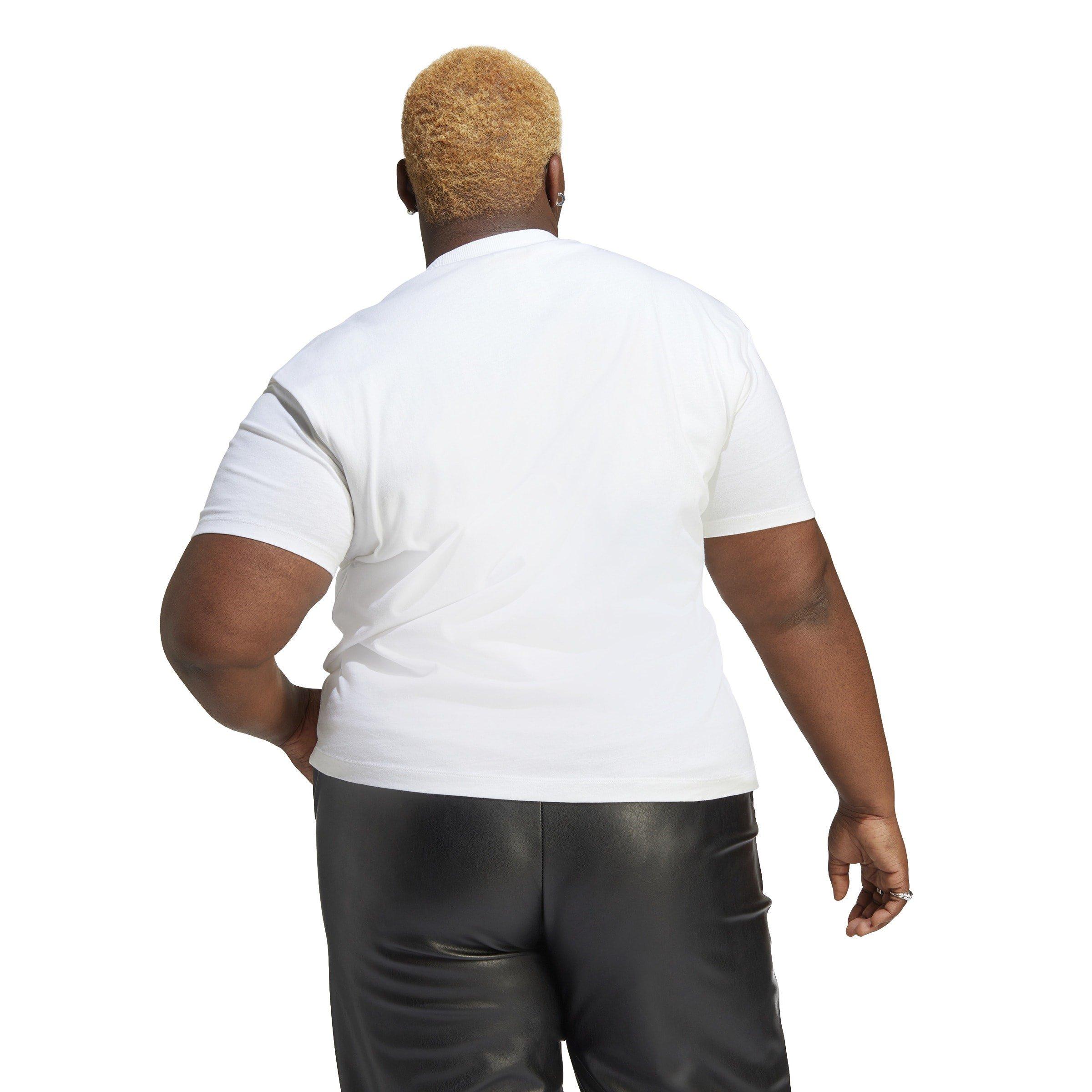 White - adidas - Classic Trefoil T-Shirt Womens - 3