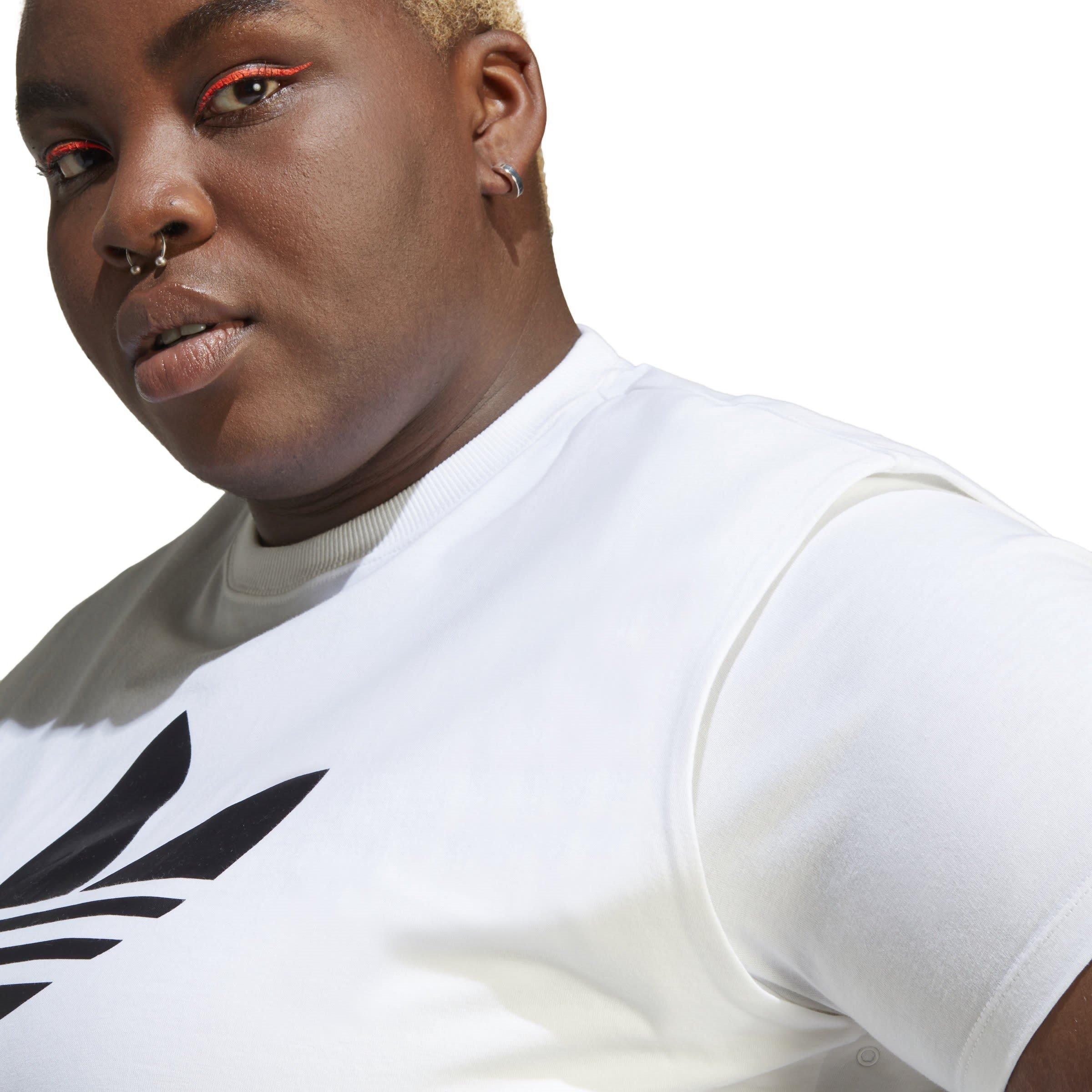 White - adidas - Classic Trefoil T-Shirt Womens - 5