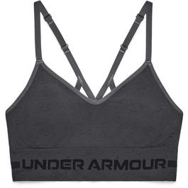 Under Armour UA HeatGear Armour Mid Padless Sports Bra Womens