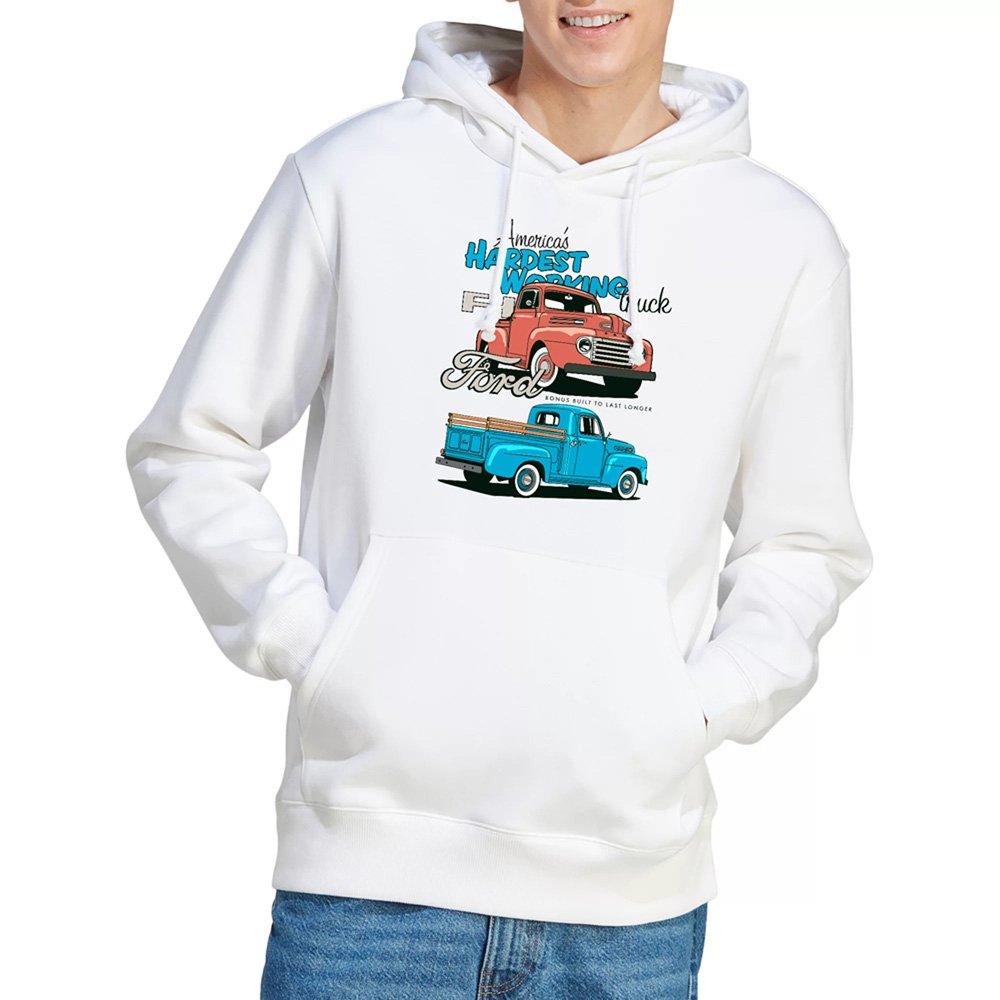 White - Ford - Ford Hardest Working Hoodie White - 1