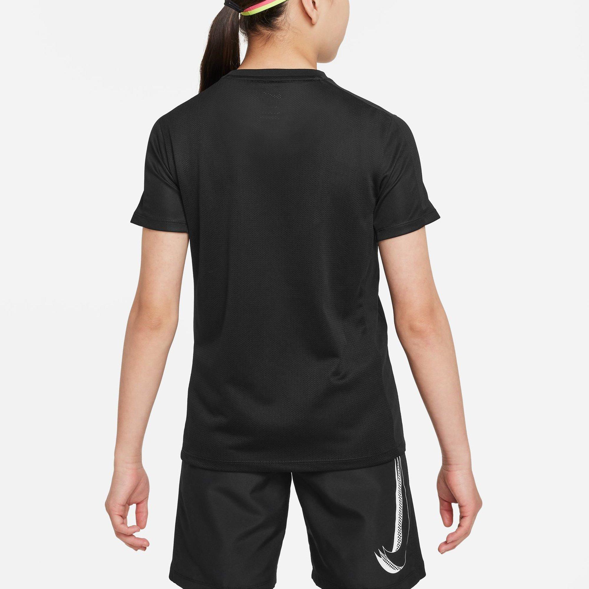 Black/White - Nike - Trophy23 Big Kids' Dri-FIT Short-Sleeve Top - 2