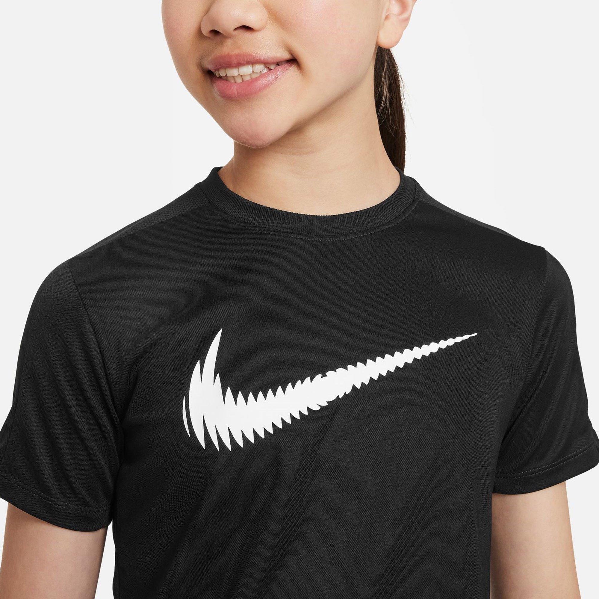 Black/White - Nike - Trophy23 Big Kids' Dri-FIT Short-Sleeve Top - 3