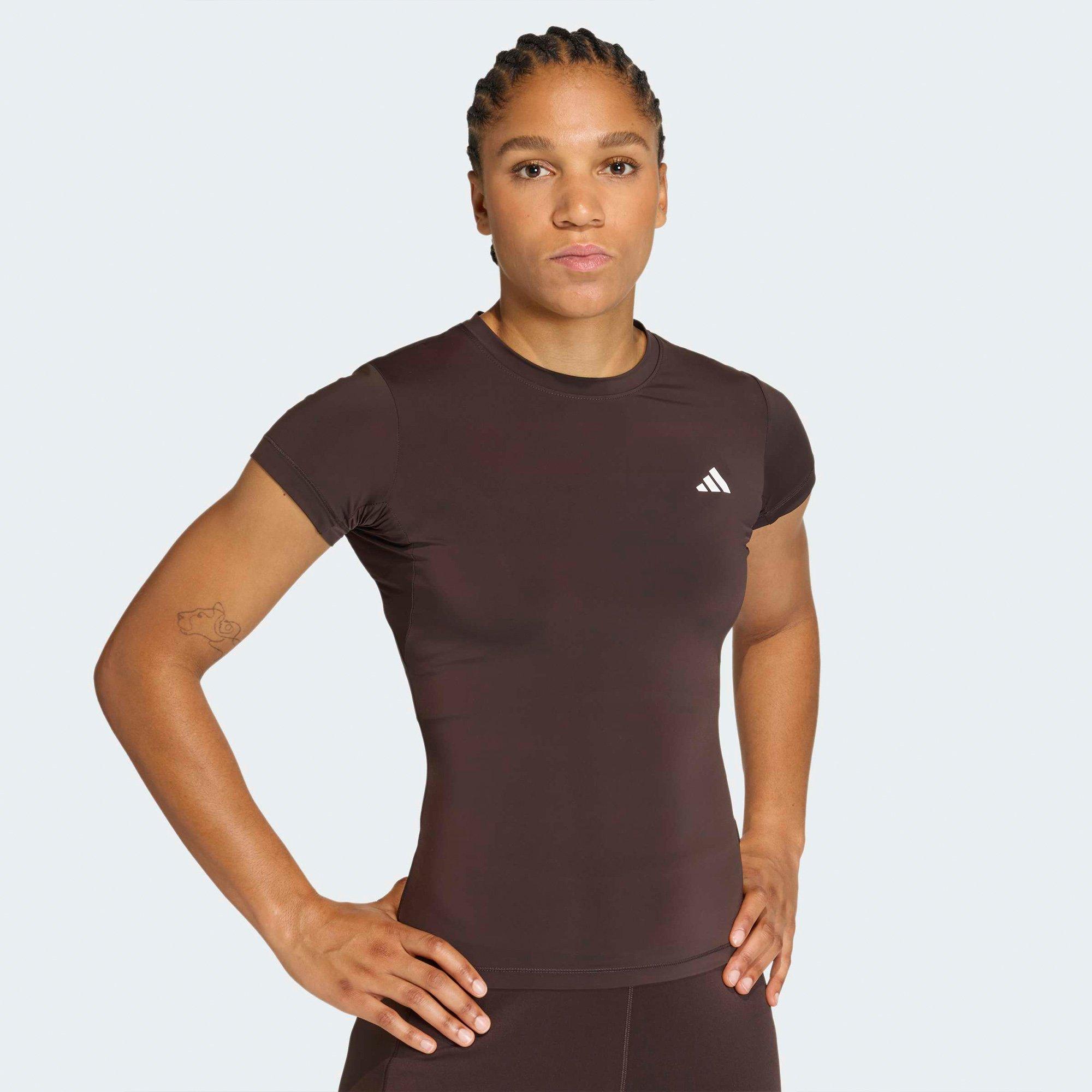 Aurora Coffee - adidas - Womens Short Sleeve Performance Gym Top - 4