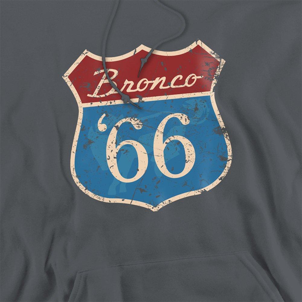 Charcoal - Ford - Ford Bronco Route 66 Bronco Hoodie Charcoal - 2