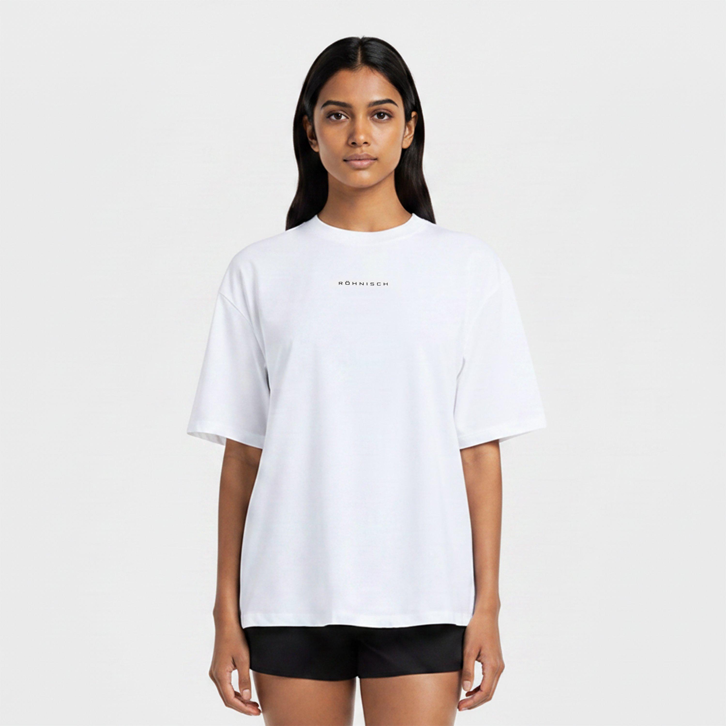 White - Rohnisch - Women's Relaxed Tee Short Sleeve Performance Gym Top - 3