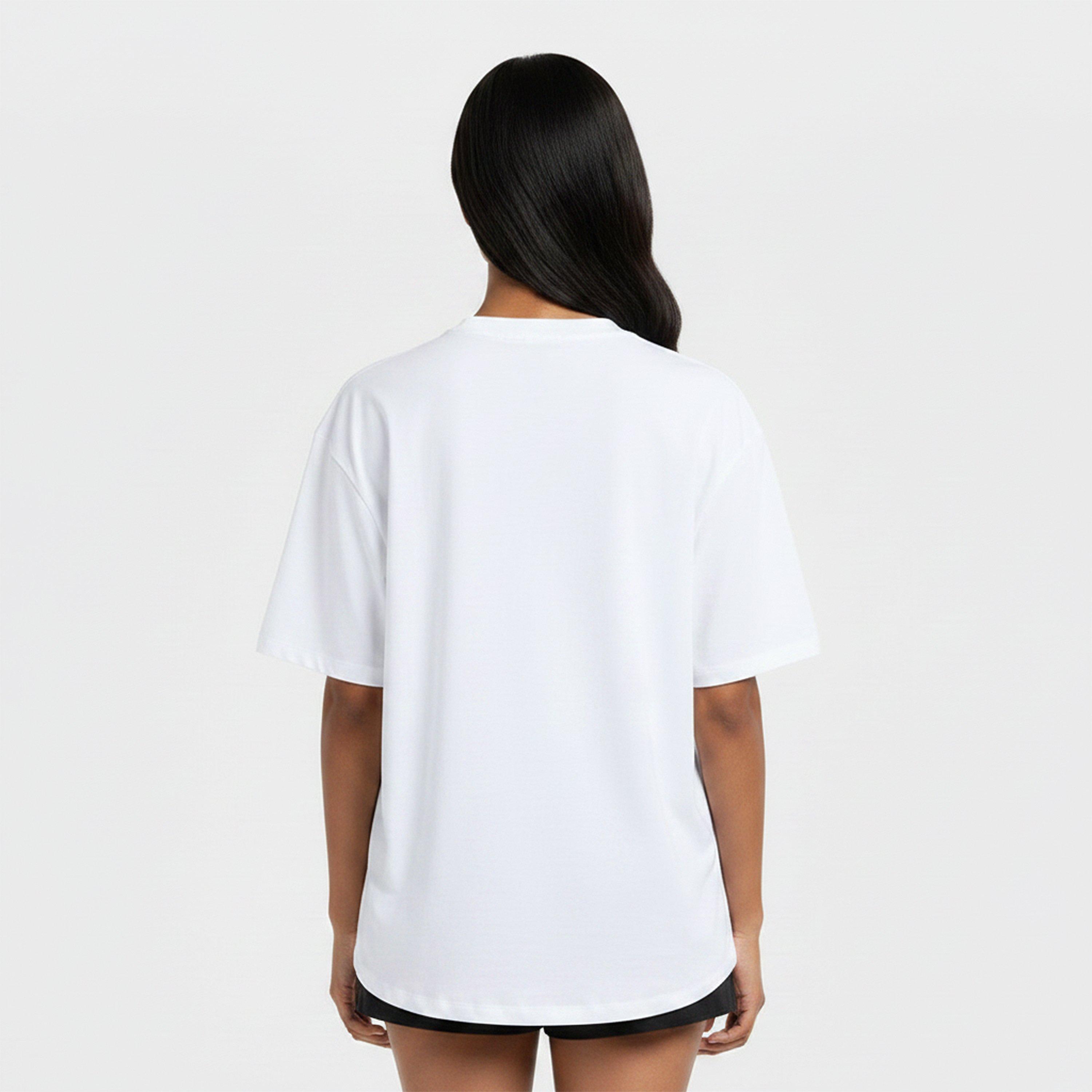 White - Rohnisch - Women's Relaxed Tee Short Sleeve Performance Gym Top - 4
