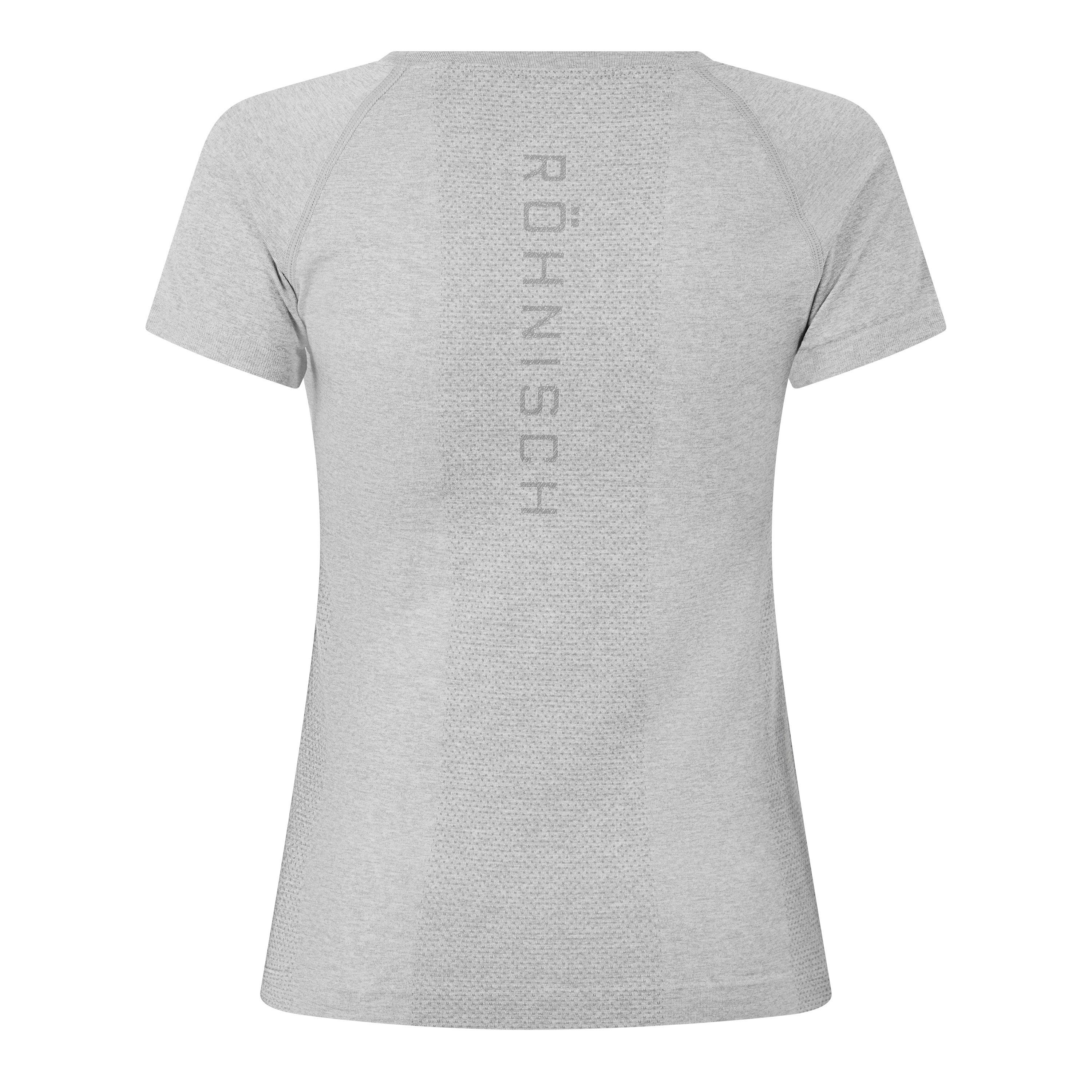 Grijs Melange - Rohnisch - Women's Flex Tee Short Sleeve Performance Gym Top - 2