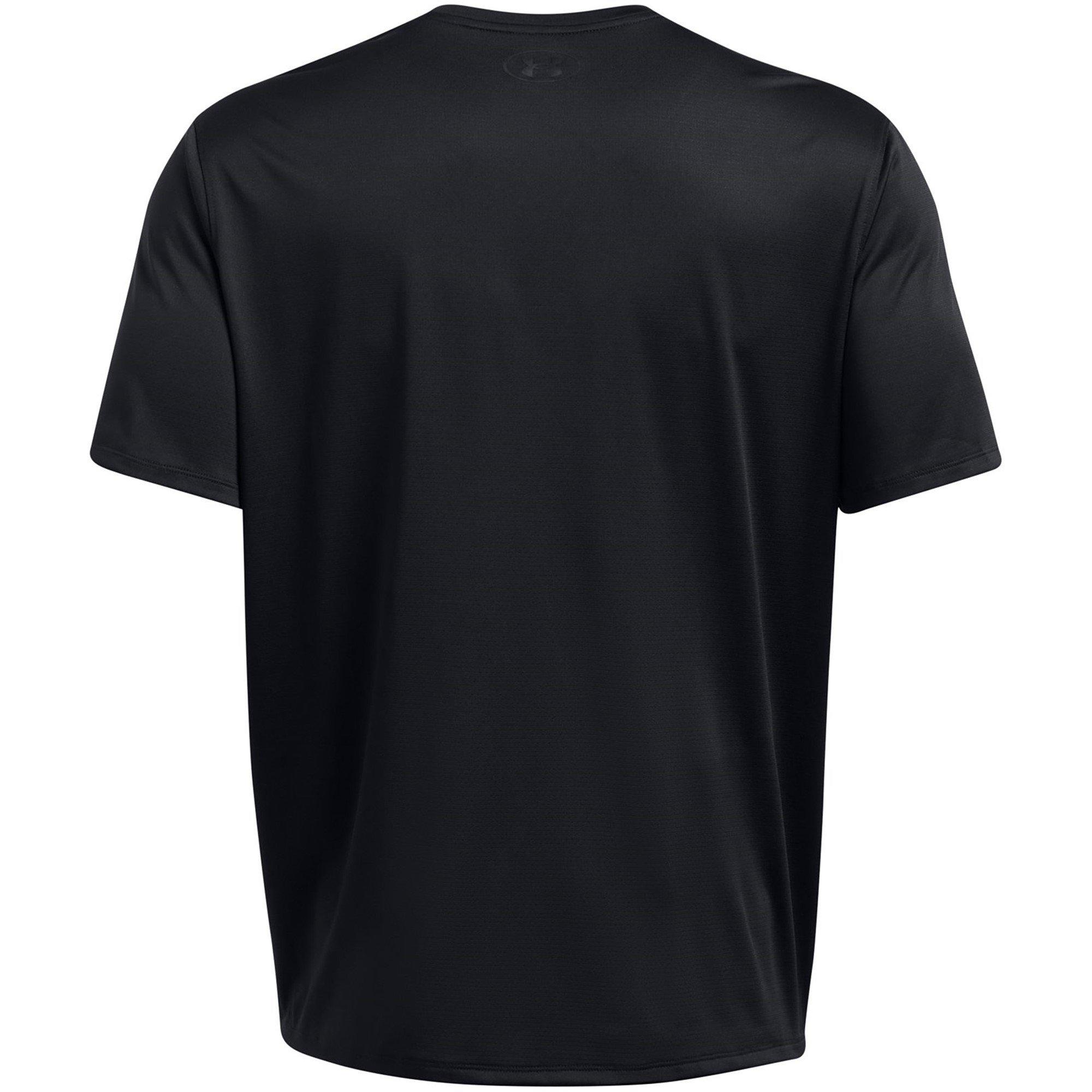 Black/Mod Gray - Under Armour - Tech Novelty Short-Sleeve Performance Gym Top - 4