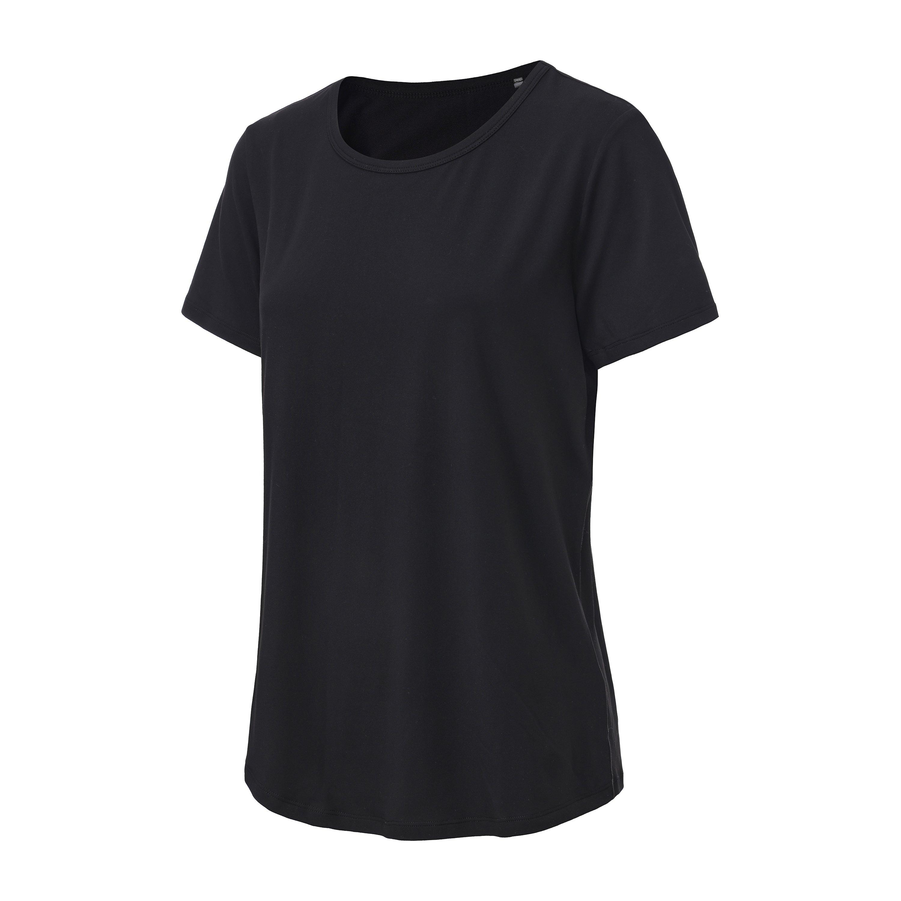 Black - LA Gear - LA Gear Essential Pleat-Back T-Shirt Womens - 2