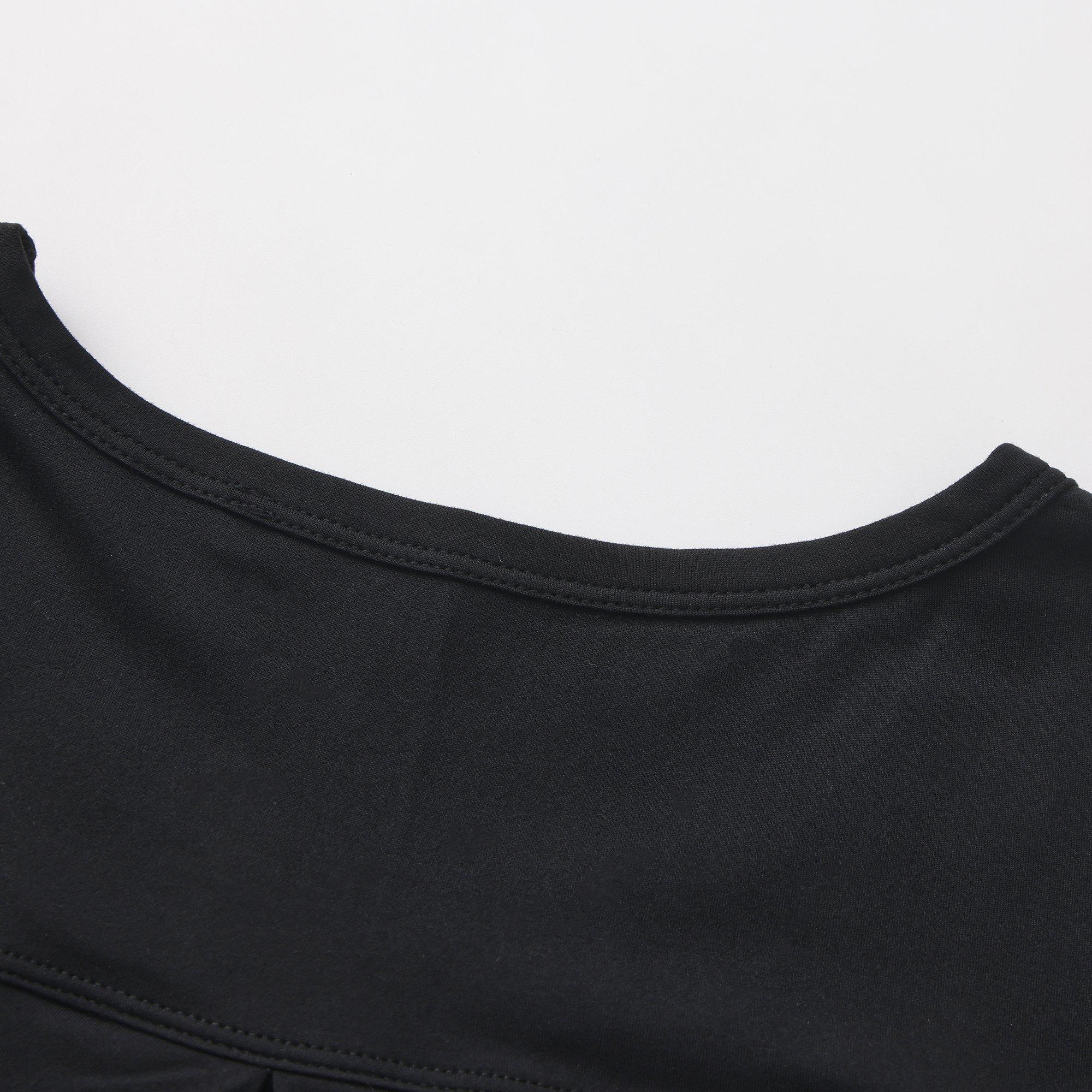 Black - LA Gear - LA Gear Essential Pleat-Back T-Shirt Womens - 7