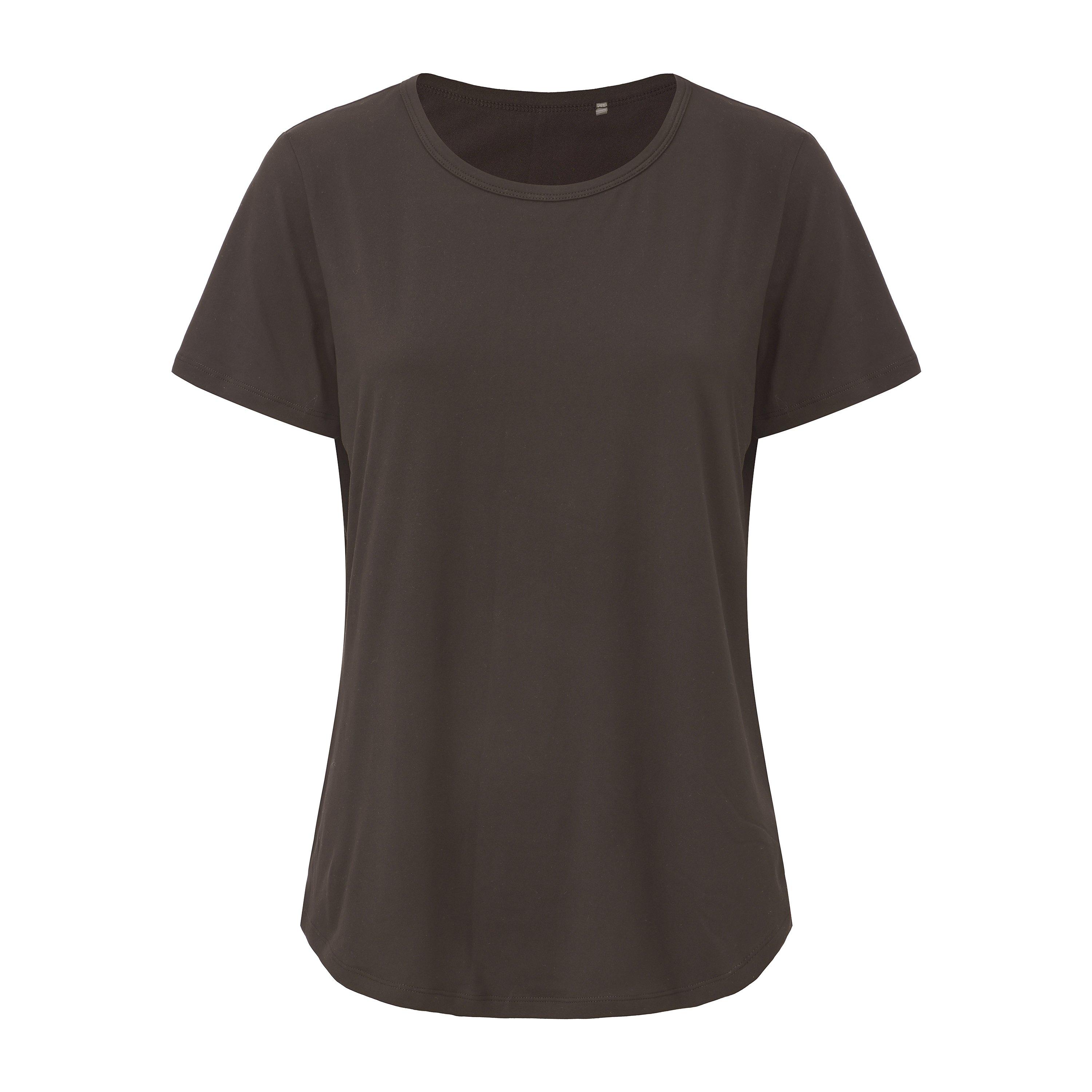 Smeđa - LA Gear - LA Gear Essential Pleat-Back T-Shirt Womens - 1