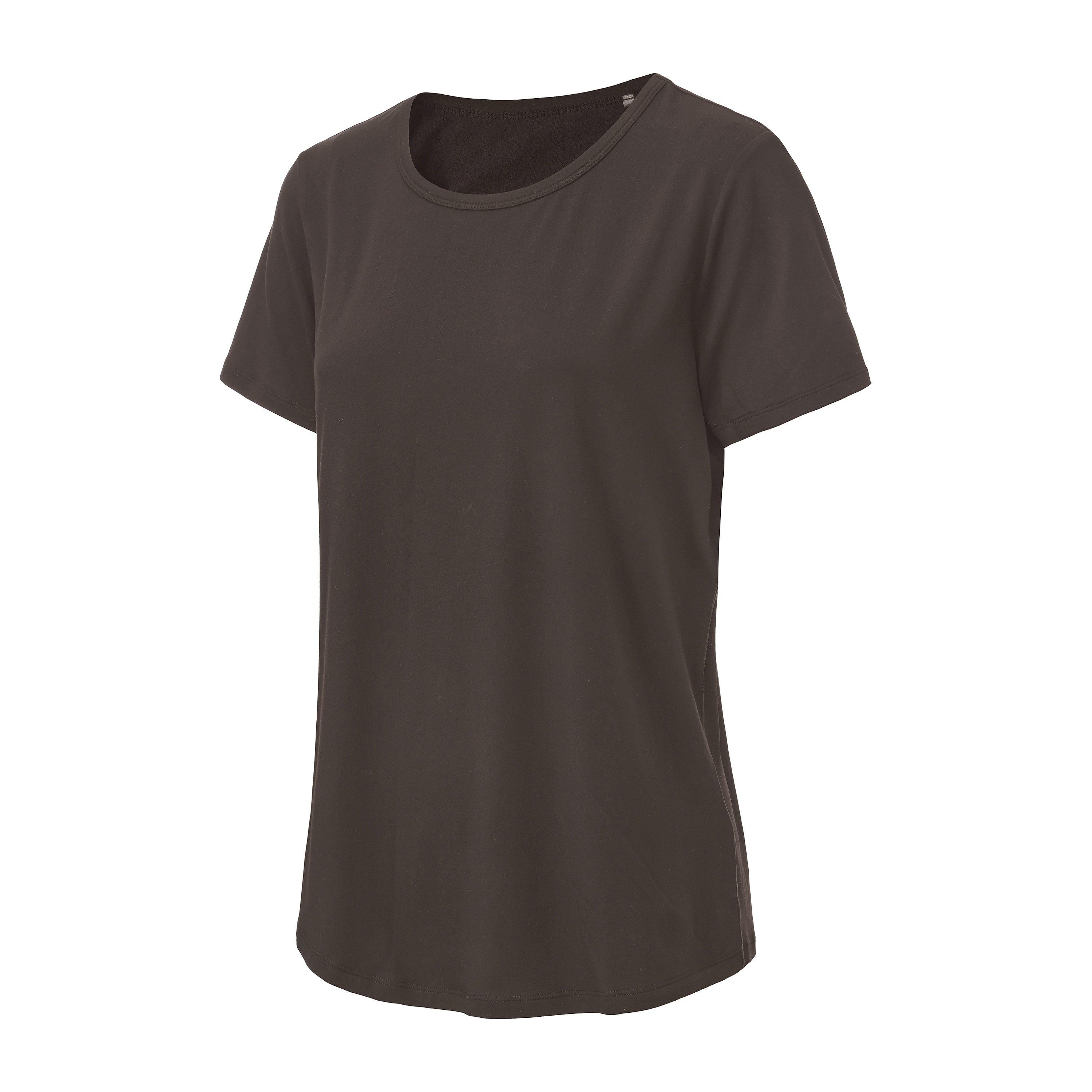 Smeđa - LA Gear - LA Gear Essential Pleat-Back T-Shirt Womens - 2