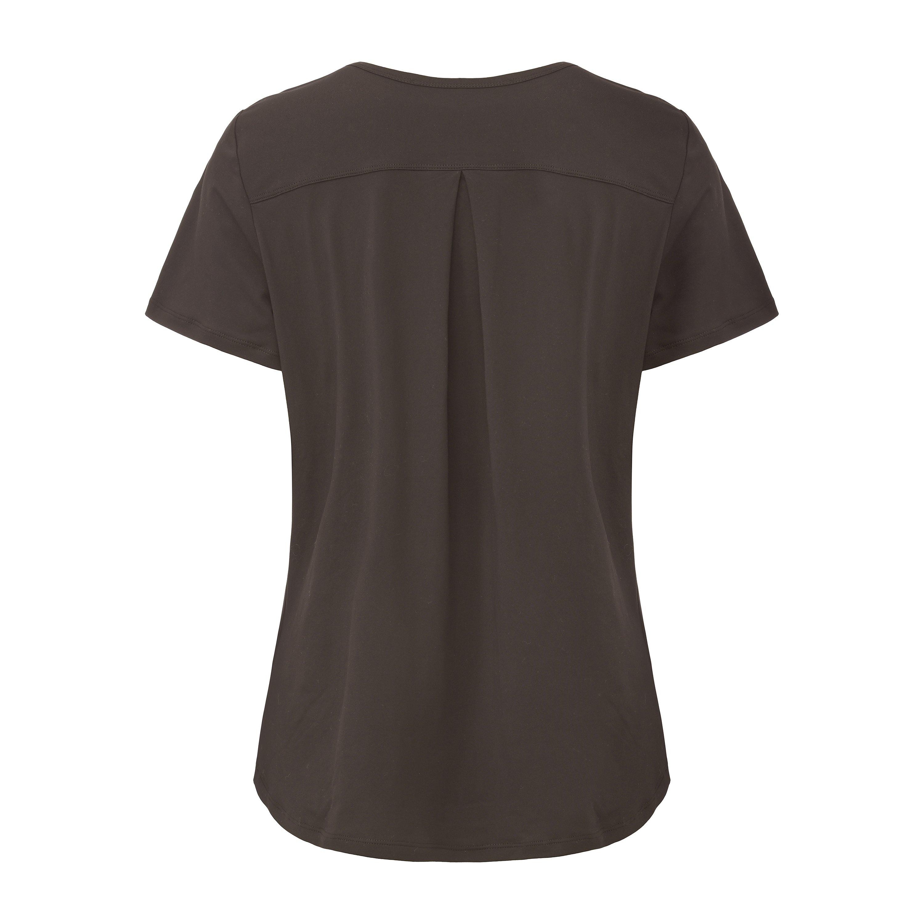 Smeđa - LA Gear - LA Gear Essential Pleat-Back T-Shirt Womens - 3