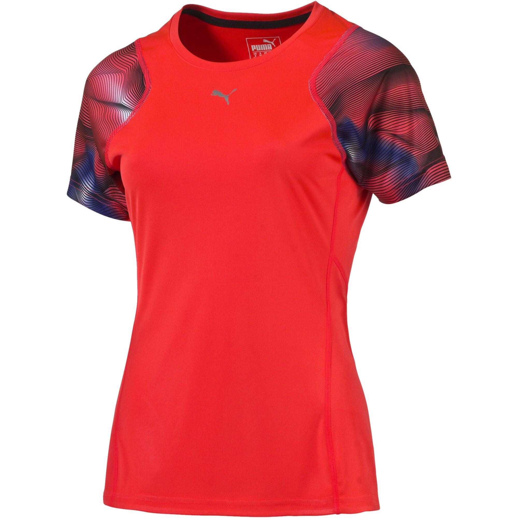 Red - Puma - (10) Graphic Ss Tee Womens - 1
