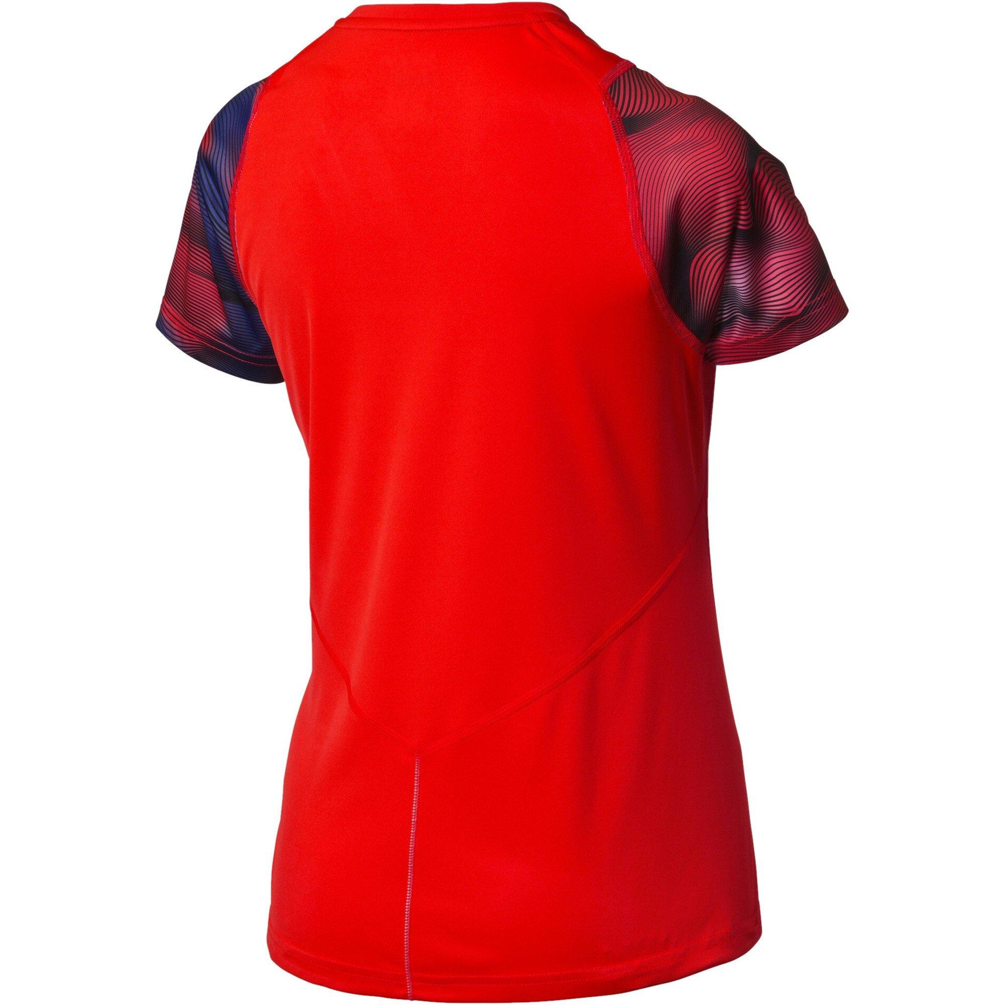 Red - Puma - (10) Graphic Ss Tee Womens - 2