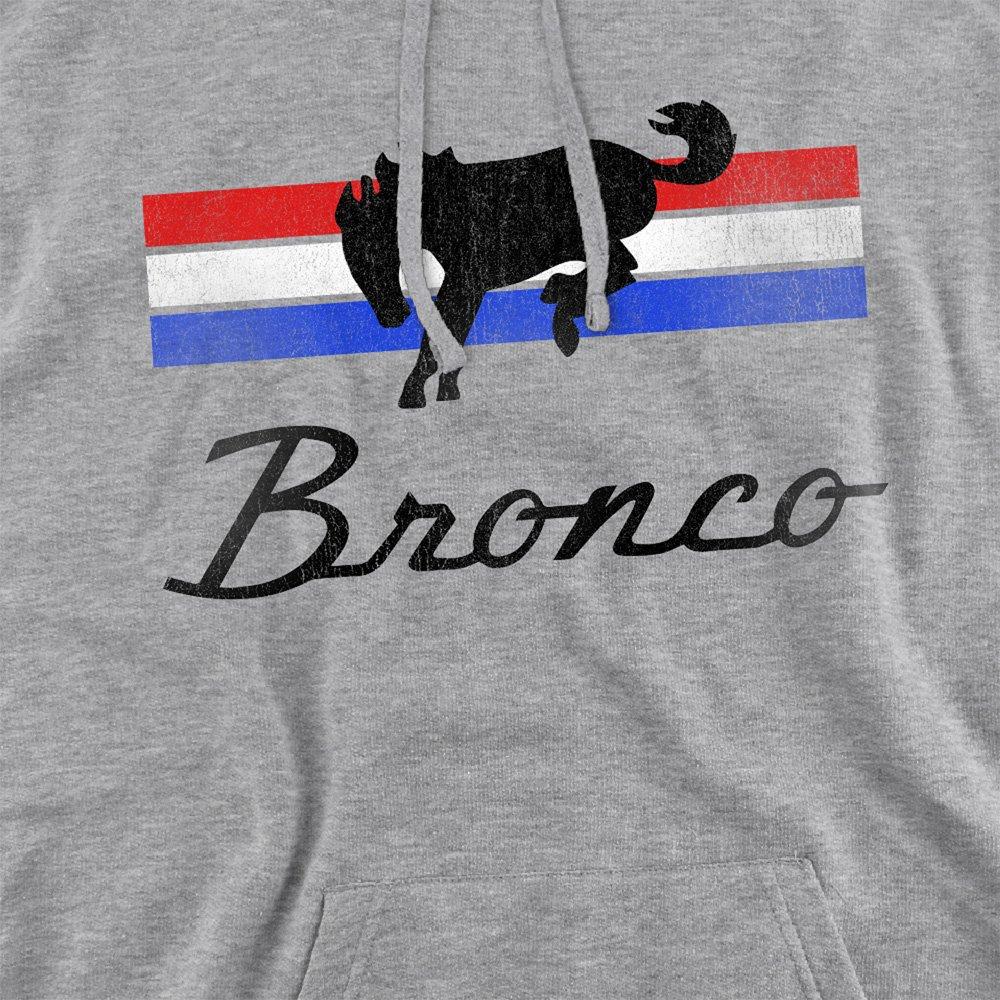 Light Grey - Ford - Ford Bronco Bronco Stripes Hoodie Athletic Heathe - 2