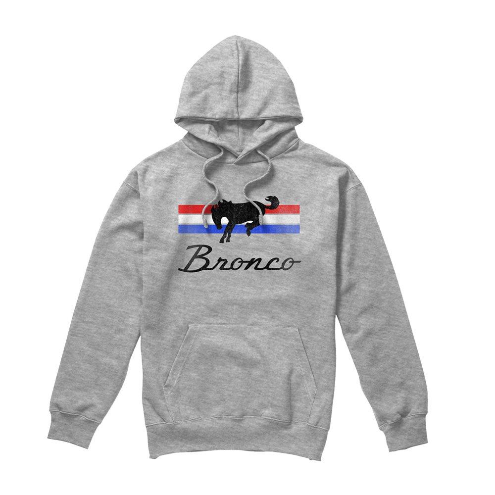 Light Grey - Ford - Ford Bronco Bronco Stripes Hoodie Athletic Heathe - 4