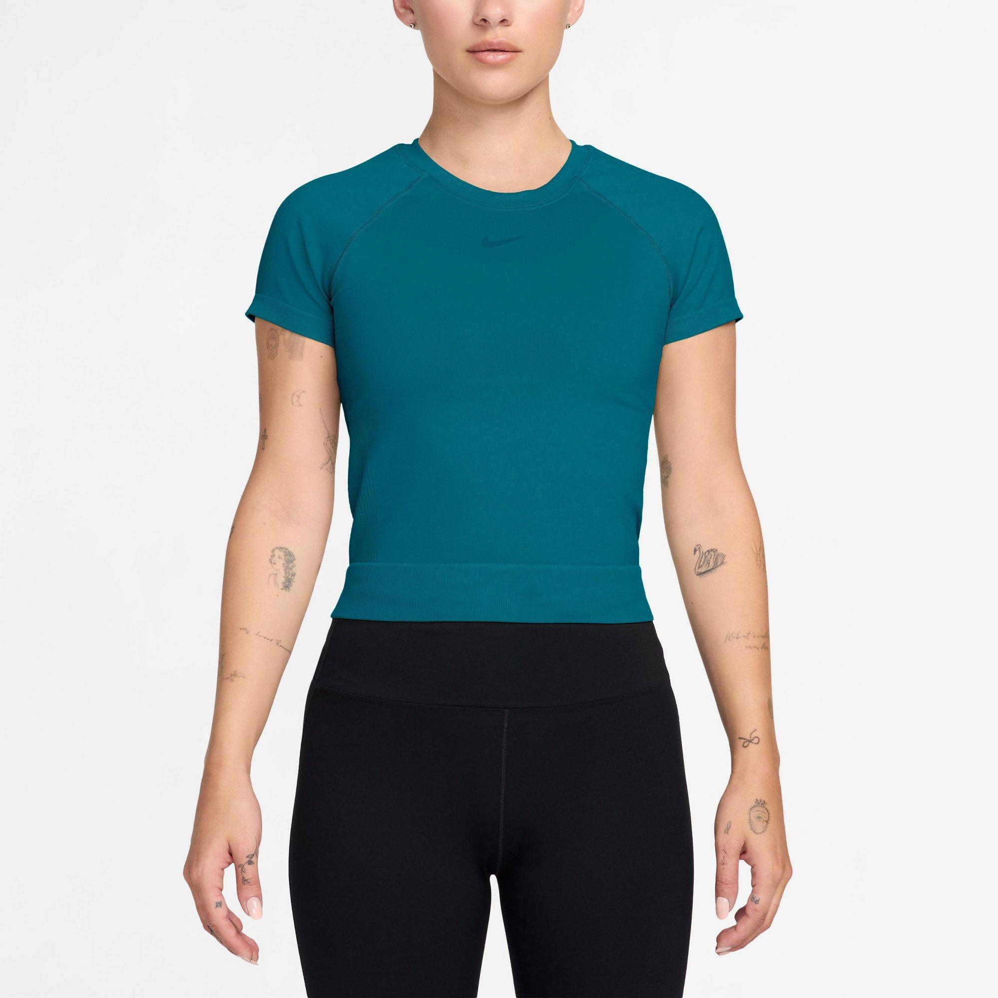 Nike Women's Seamless Short Sleeve Performance Gym Top