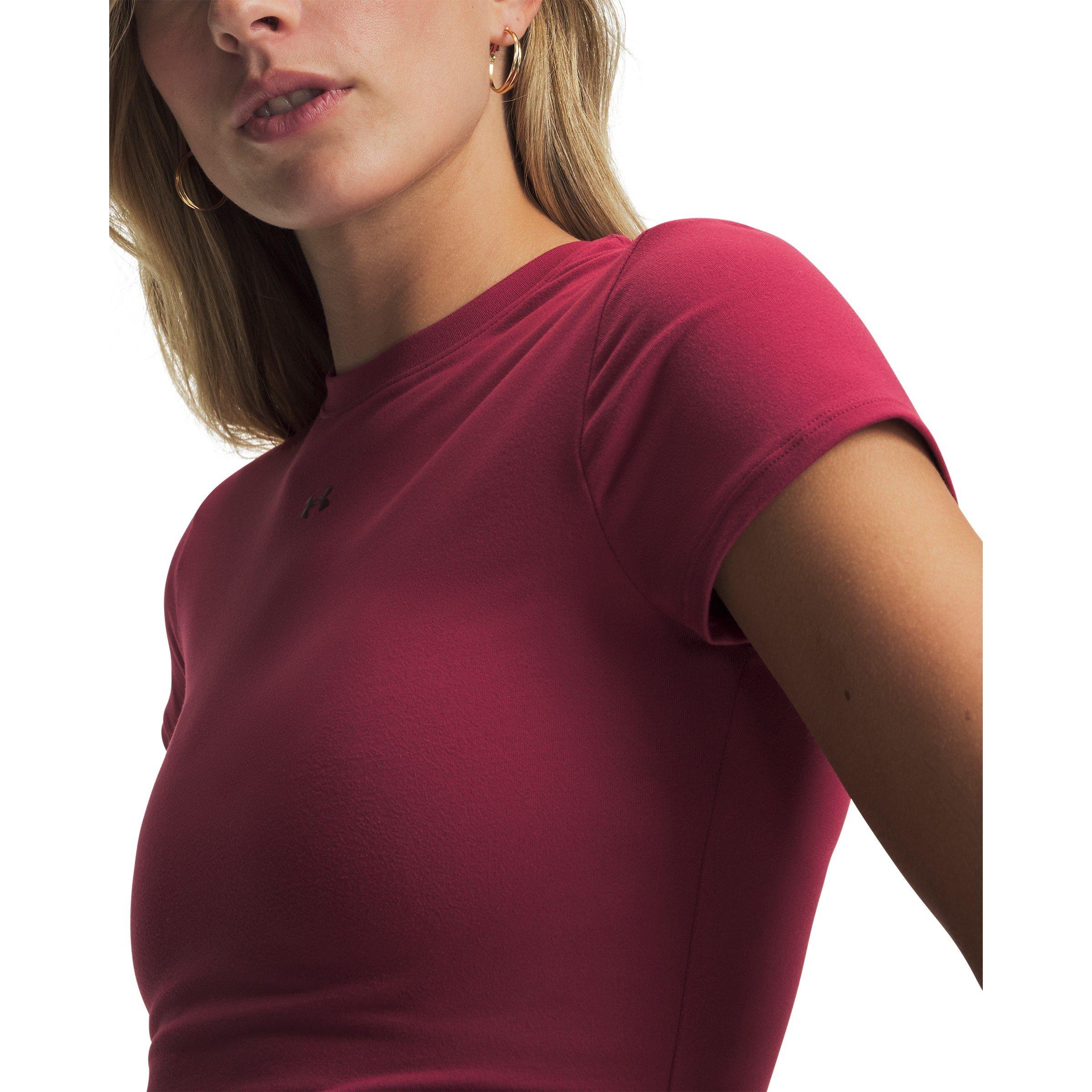 Claret - Under Armour - Women's Motion Short Sleeve Fitted T-Shirt - 3