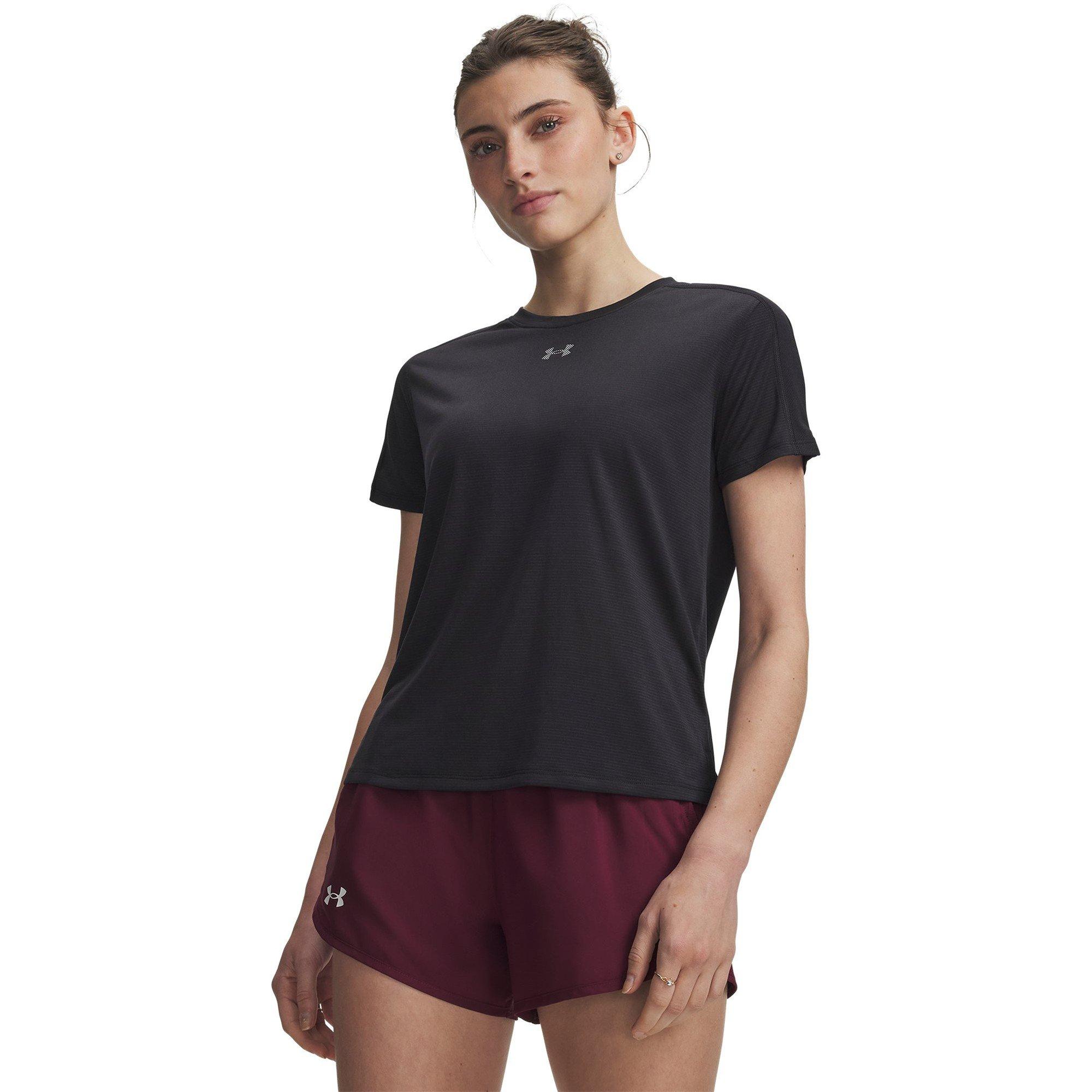 Schwarz - Under Armour - Women's Velociti REFLCT Short Sleeve Performance T-Shirt - 1