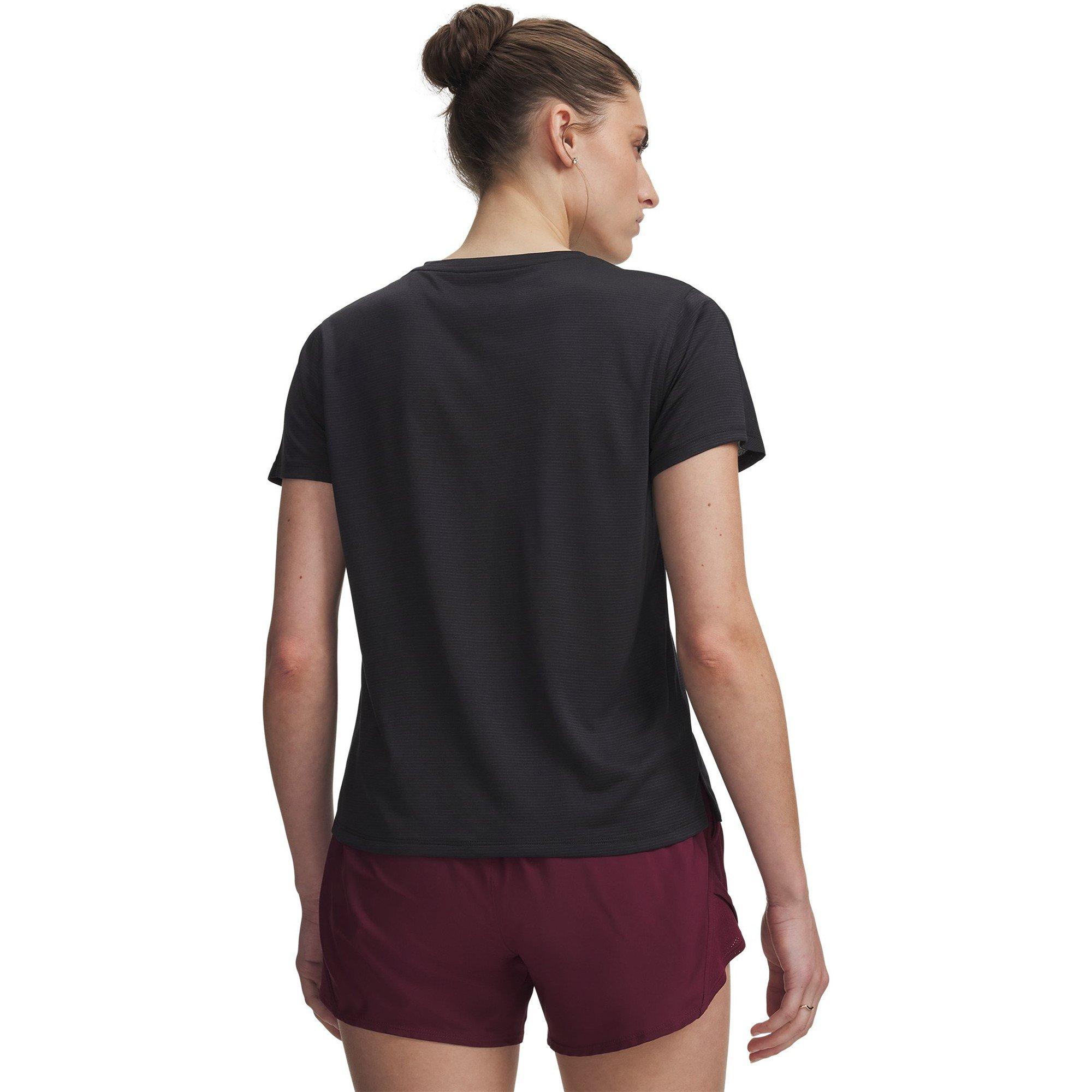 Schwarz - Under Armour - Women's Velociti REFLCT Short Sleeve Performance T-Shirt - 2