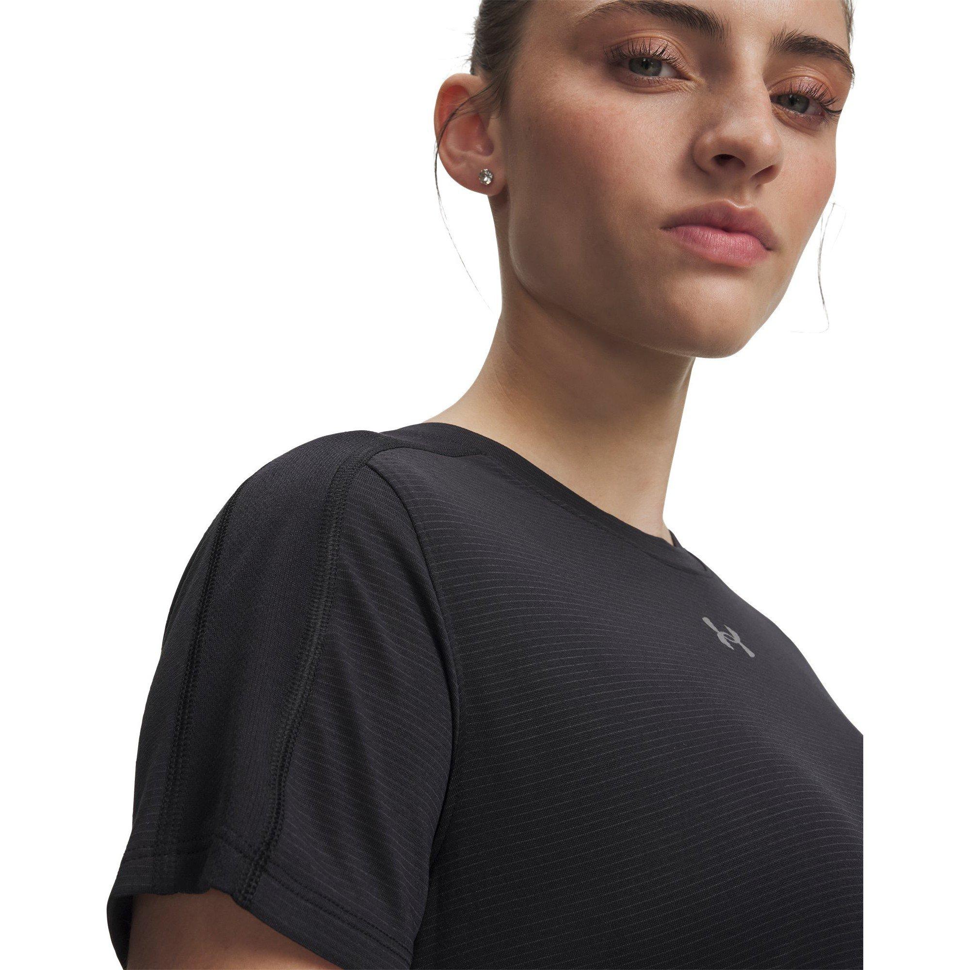 Schwarz - Under Armour - Women's Velociti REFLCT Short Sleeve Performance T-Shirt - 3