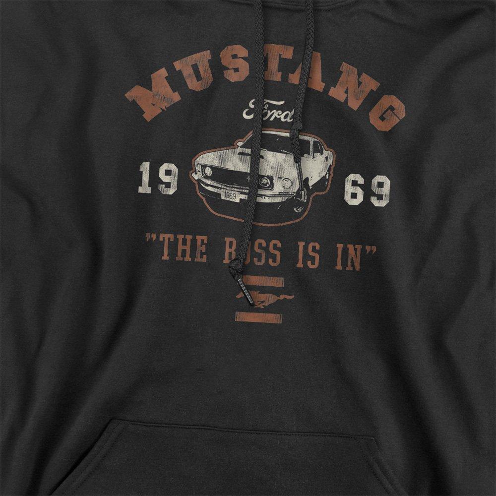 Black - Ford - Mustang The Boss Is In Hoodie Black - 2