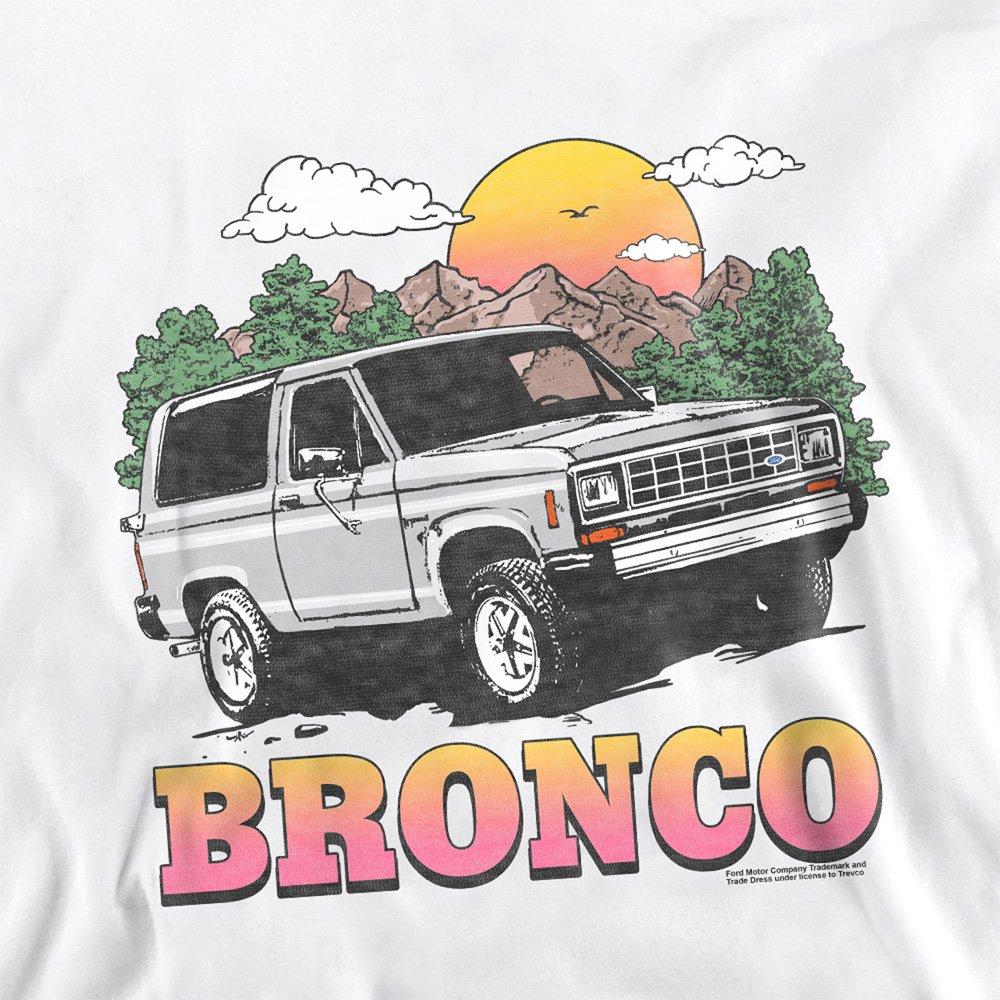 White - Ford - Ford Bronco In The Mountains Sweatshirt White - 2