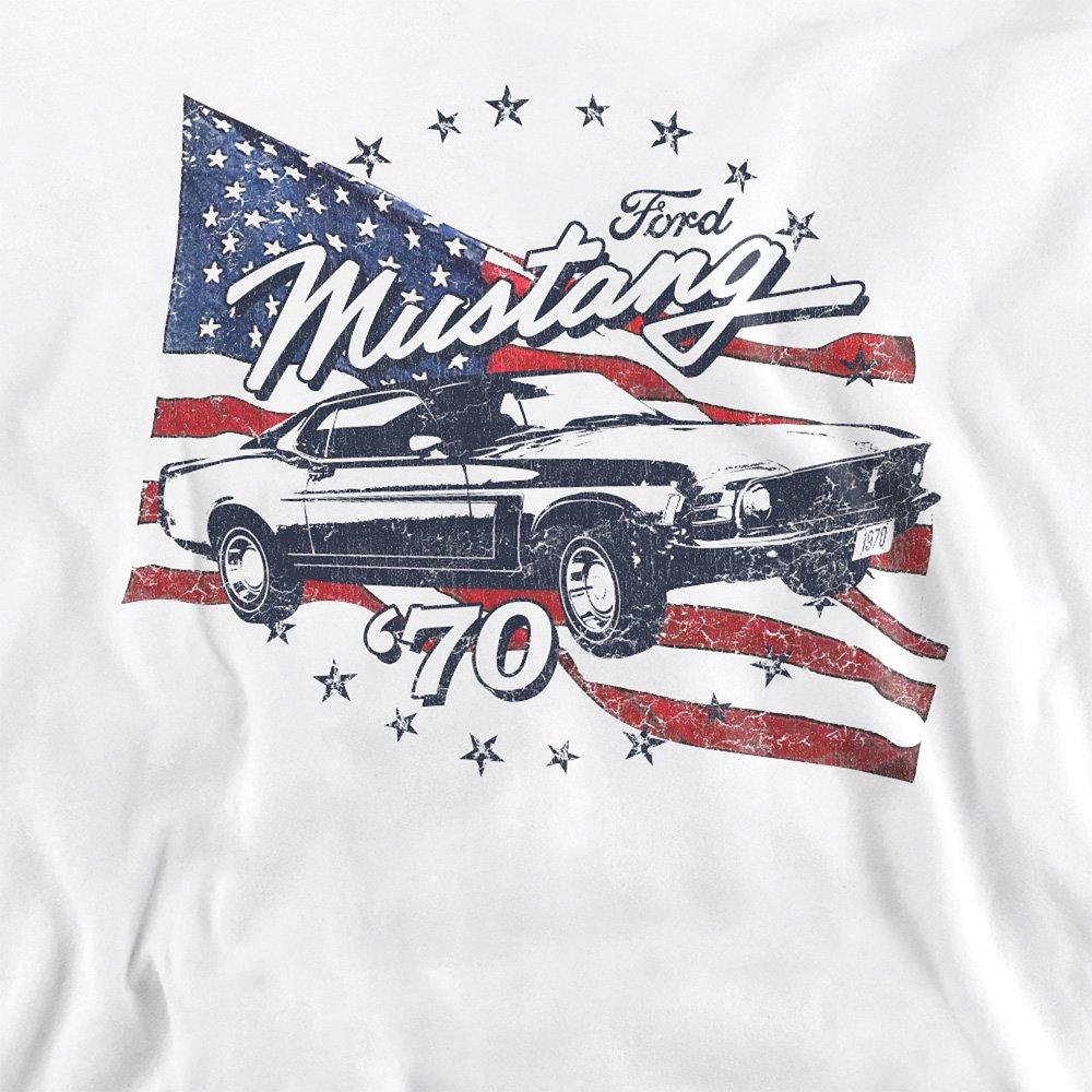 White - Ford - Ford Mustang 70 Mustang Sweatshirt White - 2