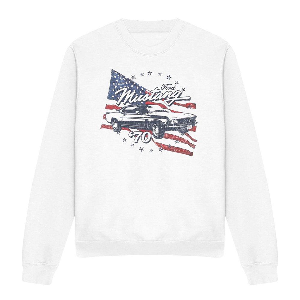 White - Ford - Ford Mustang 70 Mustang Sweatshirt White - 4