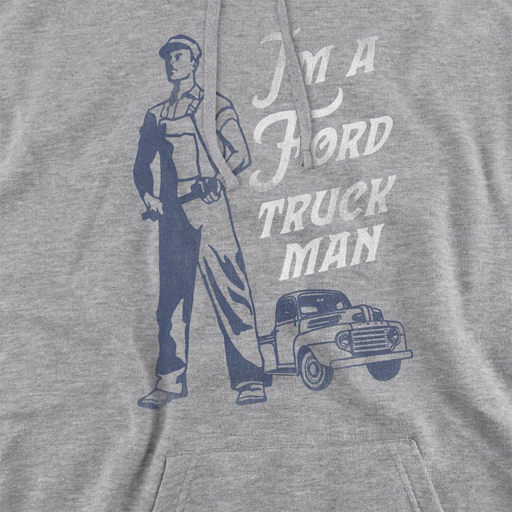 Light Grey - Ford - Ford Truck Man Classic Hoodie Athletic Heather - 2
