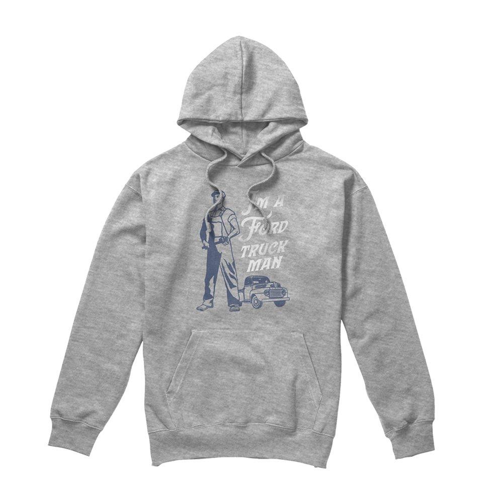 Light Grey - Ford - Ford Truck Man Classic Hoodie Athletic Heather - 4
