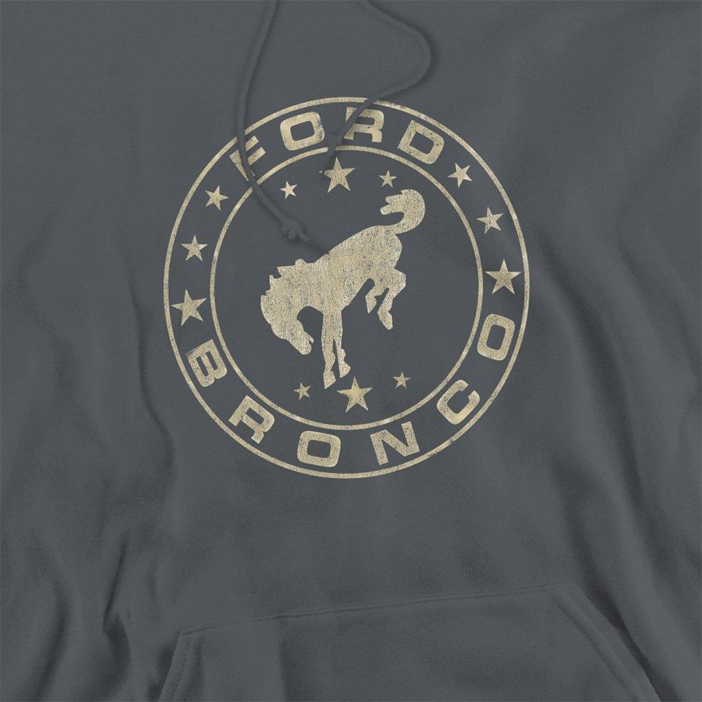 Charcoal - Ford - Ford Bronco Vintage Star Bronco Hoodie Charcoal - 2