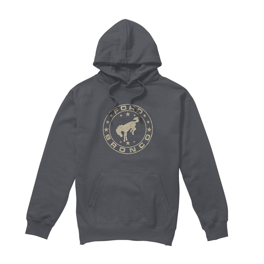 Charcoal - Ford - Ford Bronco Vintage Star Bronco Hoodie Charcoal - 4